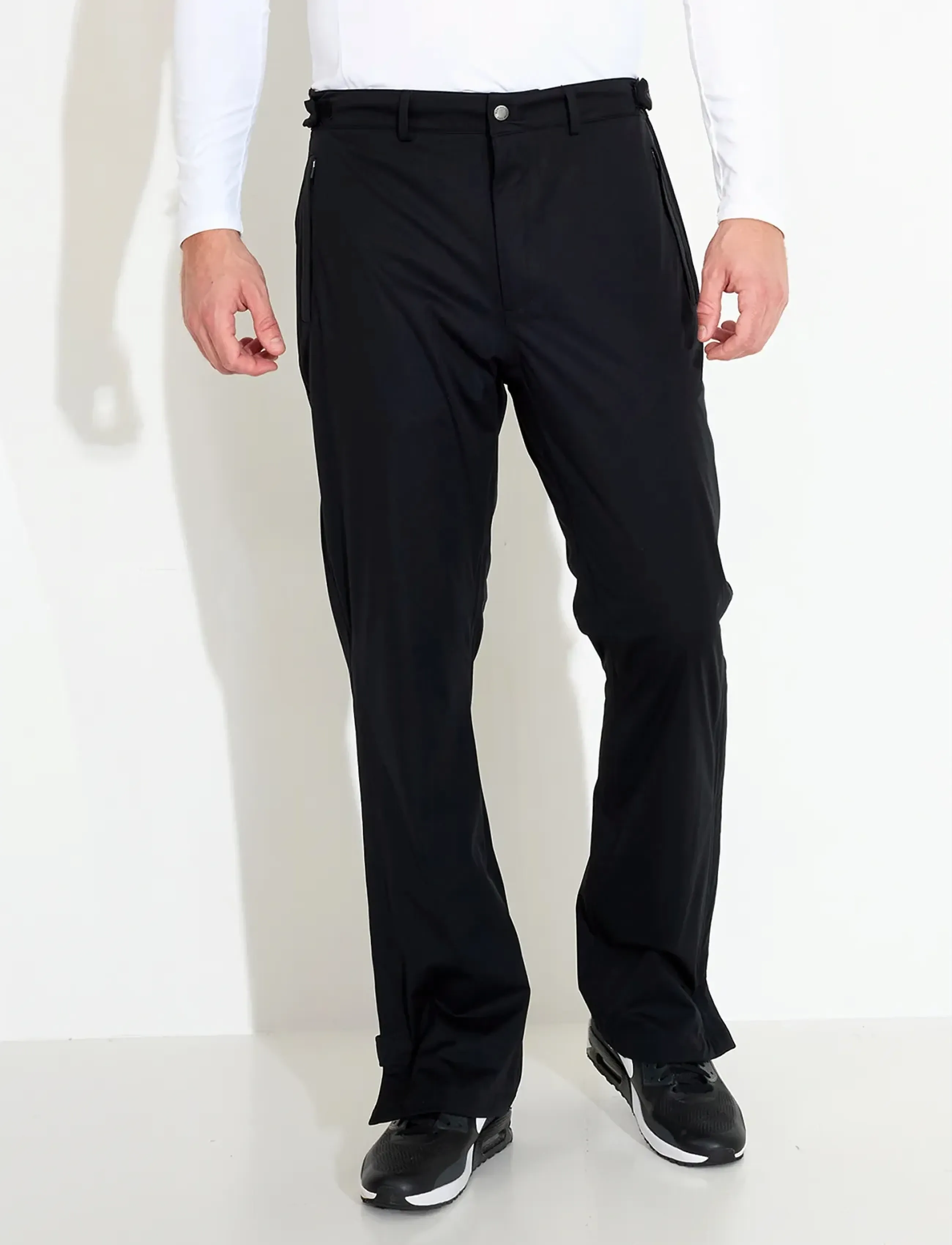 Abacus Mens Bounce Raintrousers, S/REGULAR, Sport Pants, Schwarz - Golf Männerswear