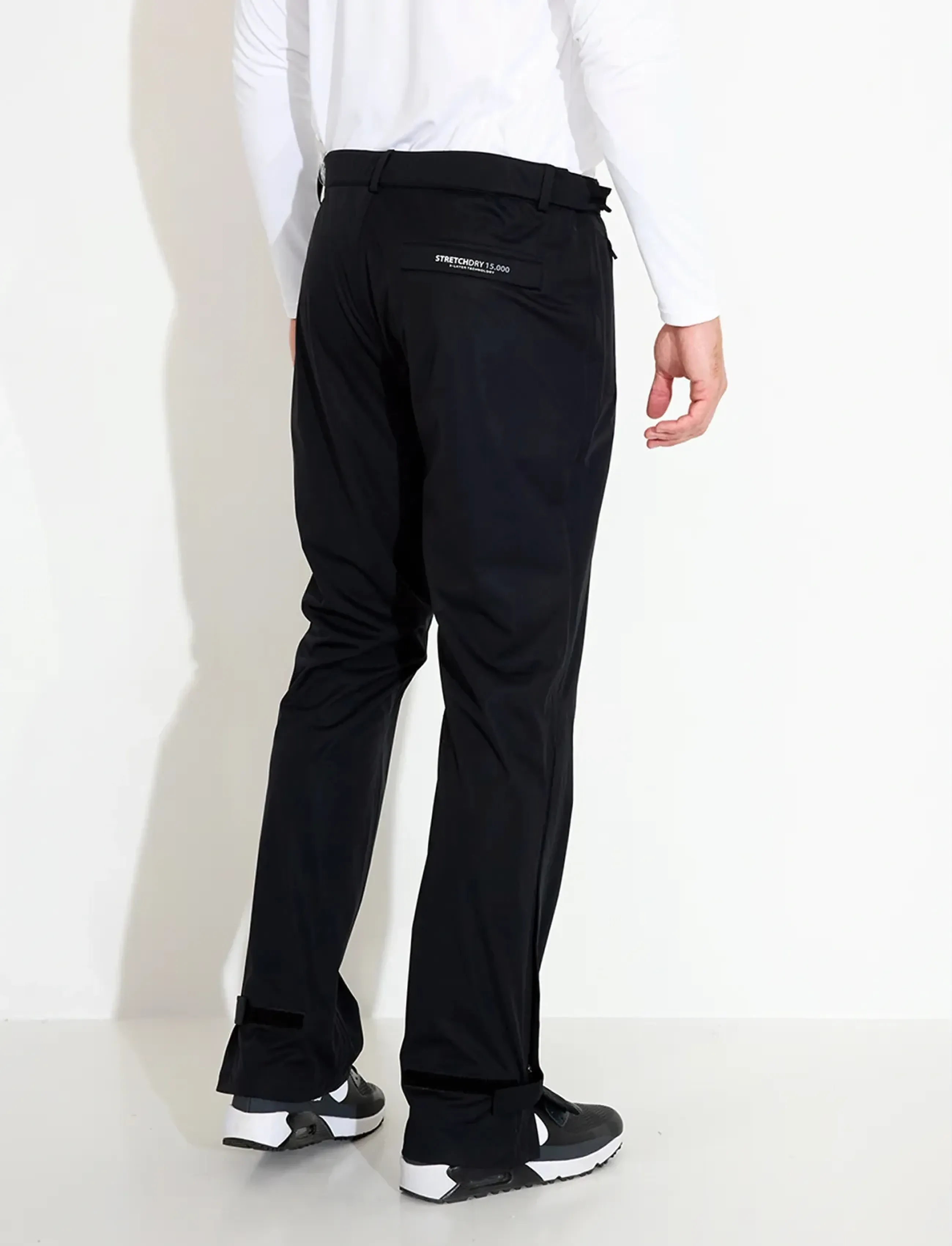 Abacus - Mens Bounce raintrousers - golfa bikses - black - 2