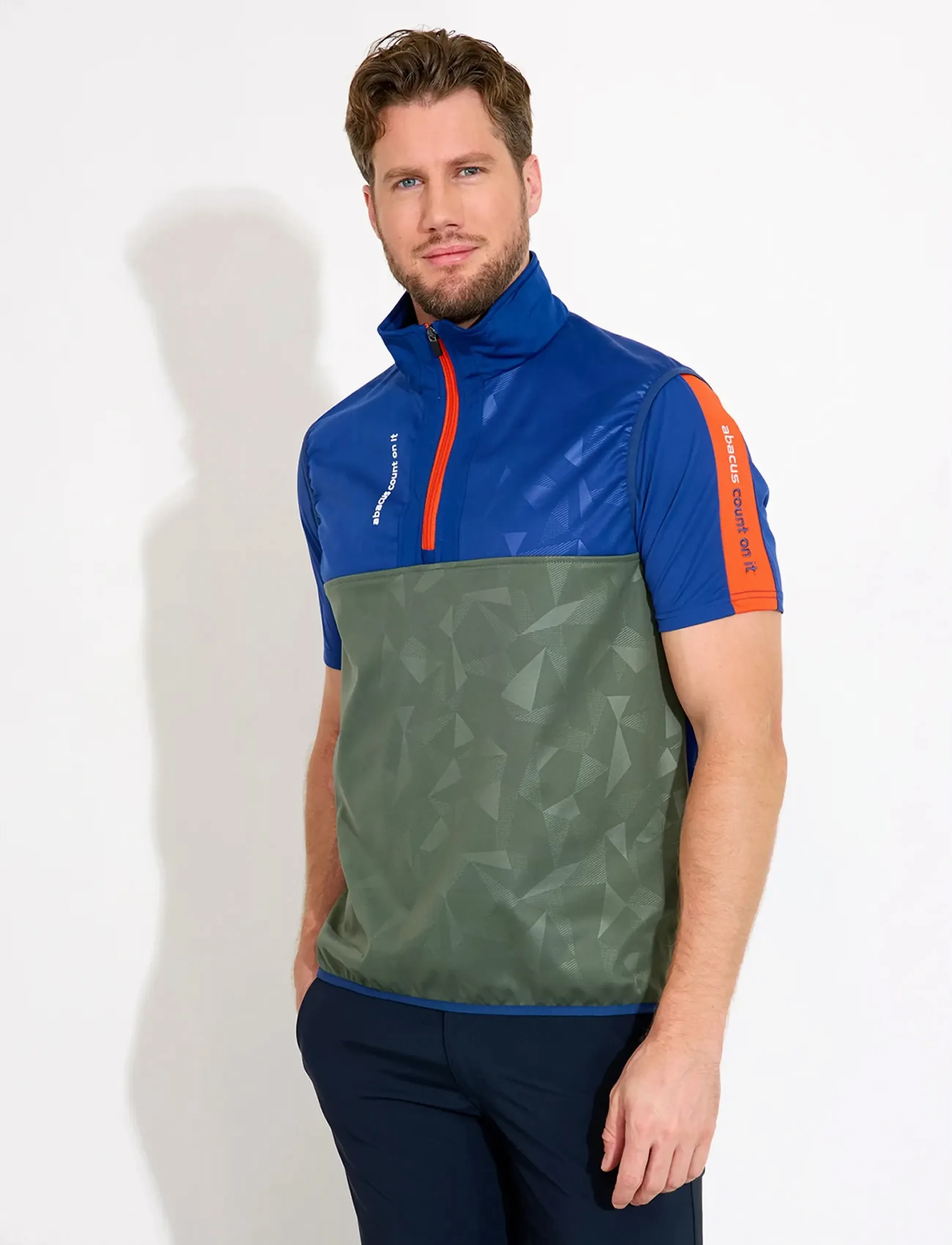 Abacus Mens Kingsbarns Hybrid Vest, XL, Blue, Sport Overtøj > Sport Veste, Herre