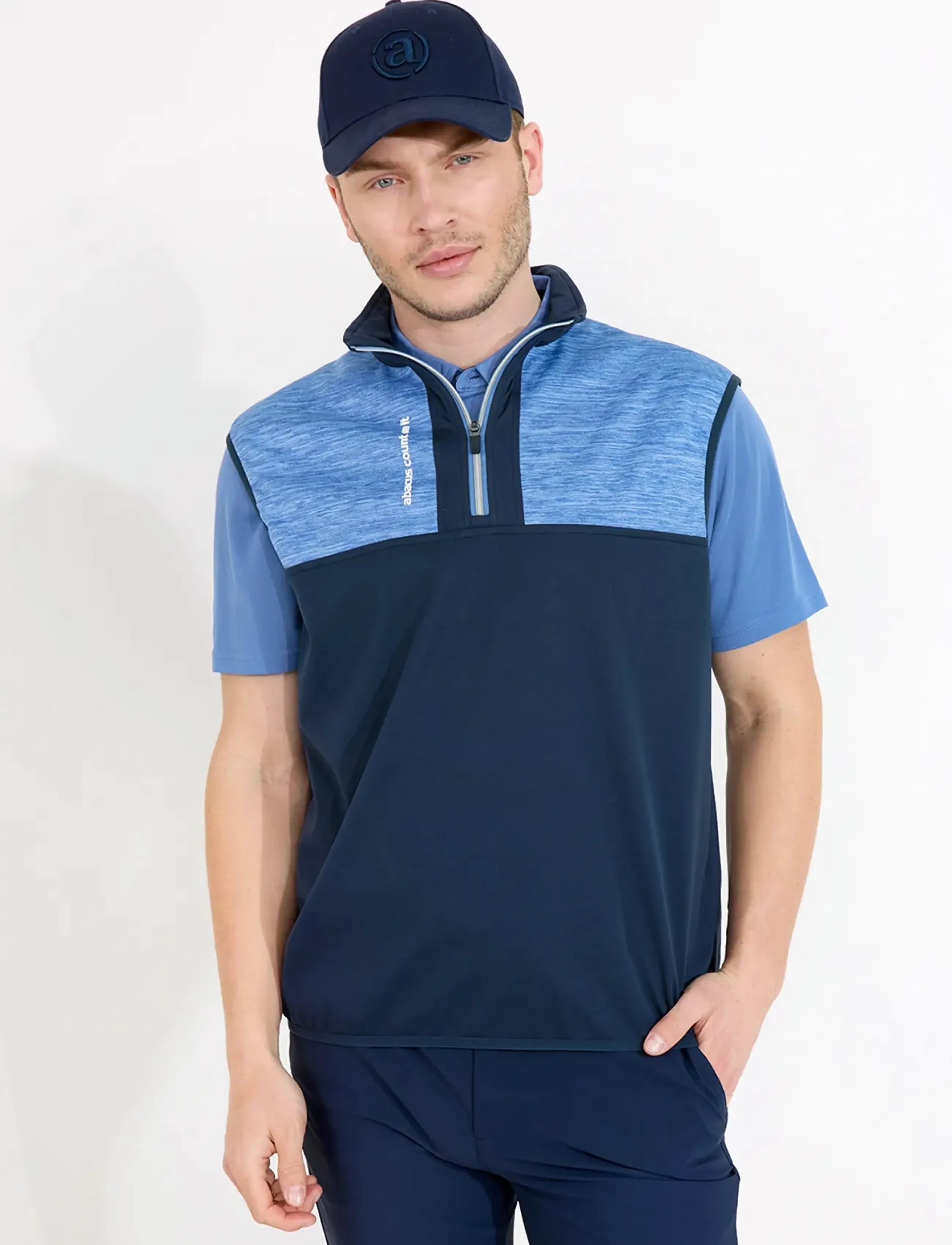 Abacus Mens Kingsbarns Hybrid Vest, XL, Navy, Sport Overtøj > Sport Veste, Herre