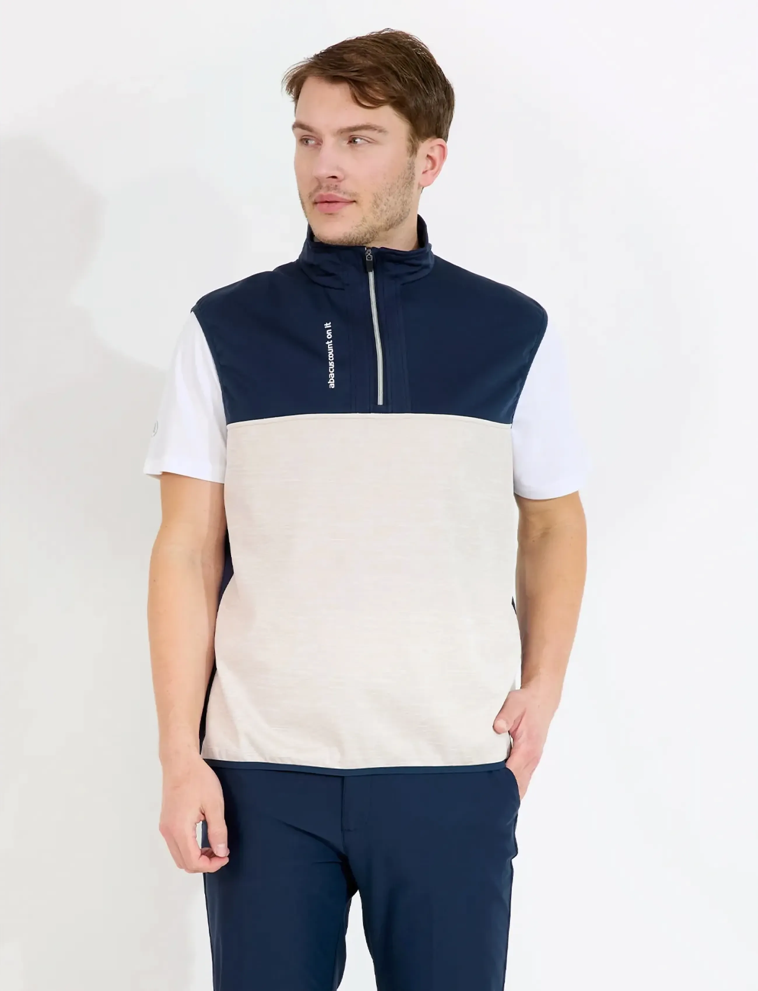 Abacus Mens Kingsbarns Hybrid Vest, XL, Navy, Sport Overtøj > Sport Veste, Herre