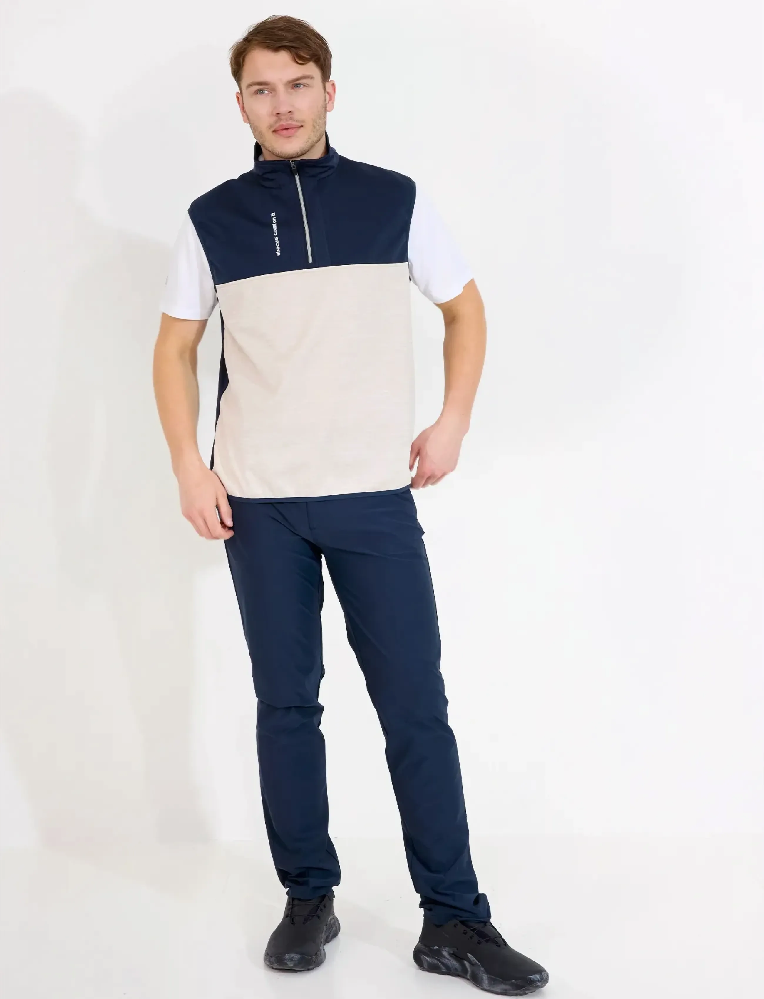 Abacus - Mens Kingsbarns hybrid vest - outdoor - navy - 3