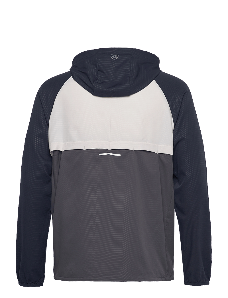 Abacus - Mens Lanark stretch windhoodie - oberteile - navy/grey - 2