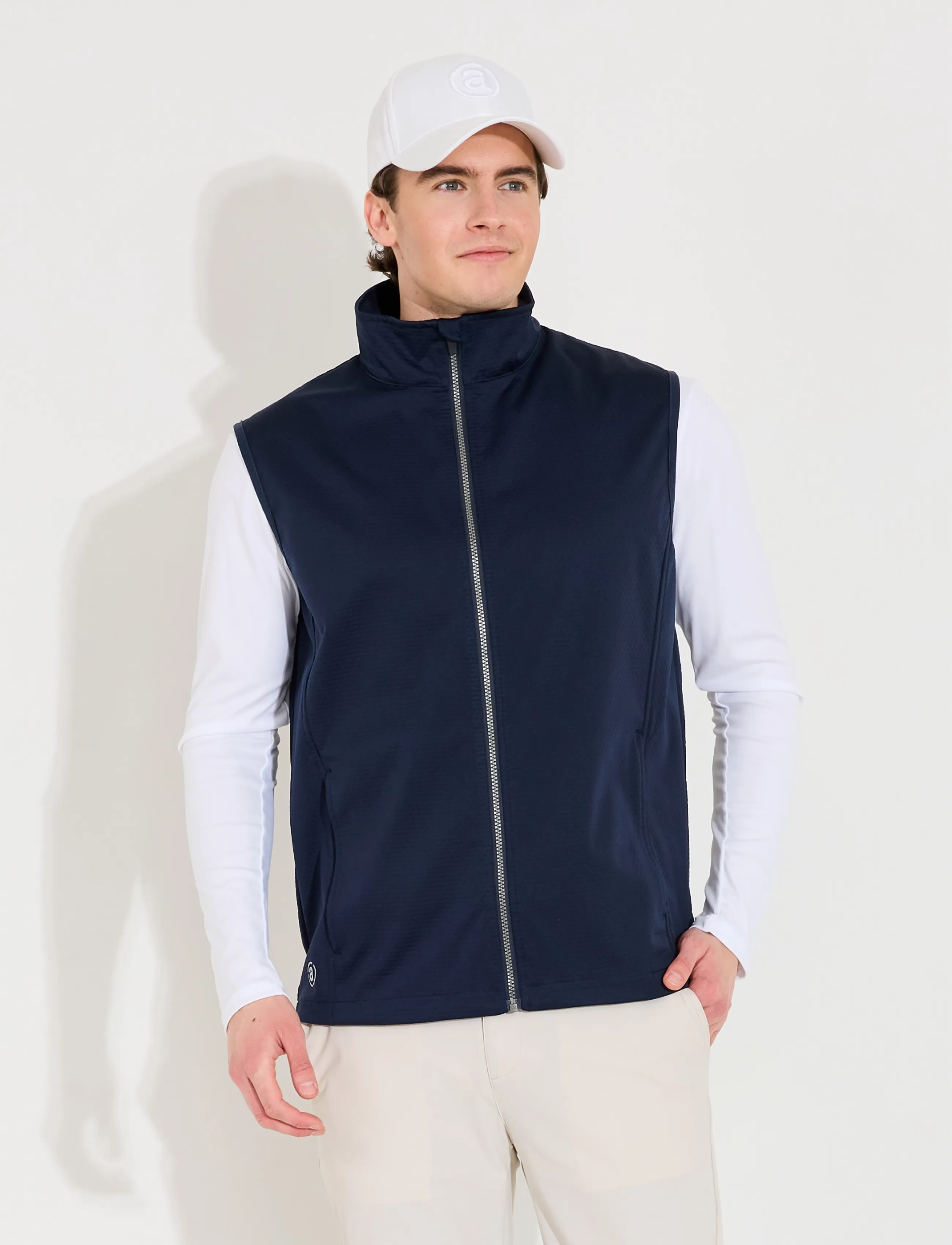 Abacus Mens Lytham Softshell Vest, L, Blue, Sport > Veste, Herre