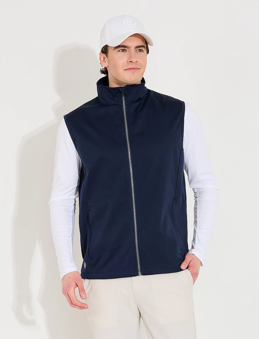 Abacus - Mens Lytham softshell vest - veste - navy - 0