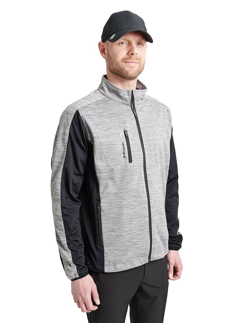 Abacus - Mens Dornoch stretch jacket - golfjakker - black/grey - 2
