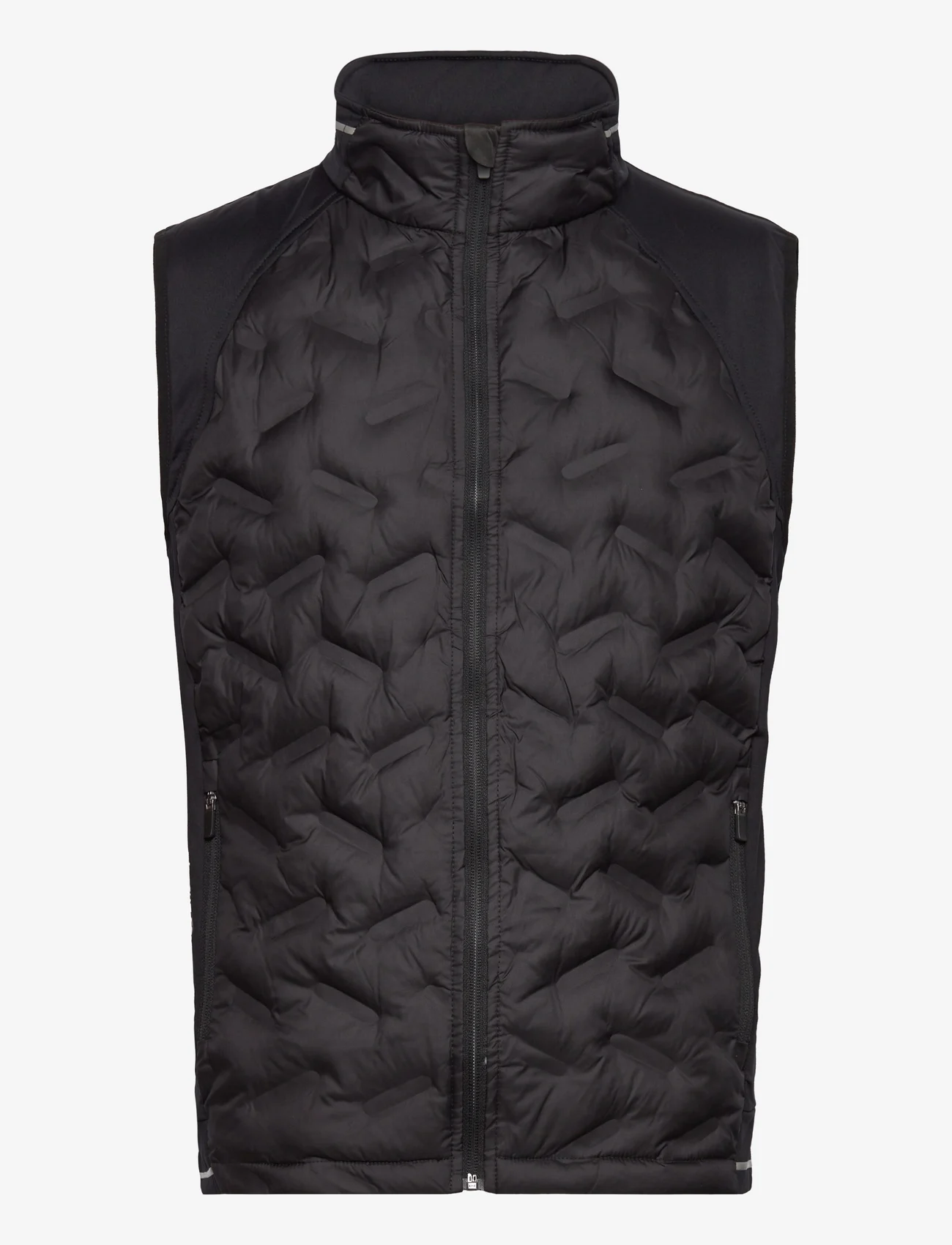 Abacus - Mens Grove hybrid vest - golf jackets - black - 0