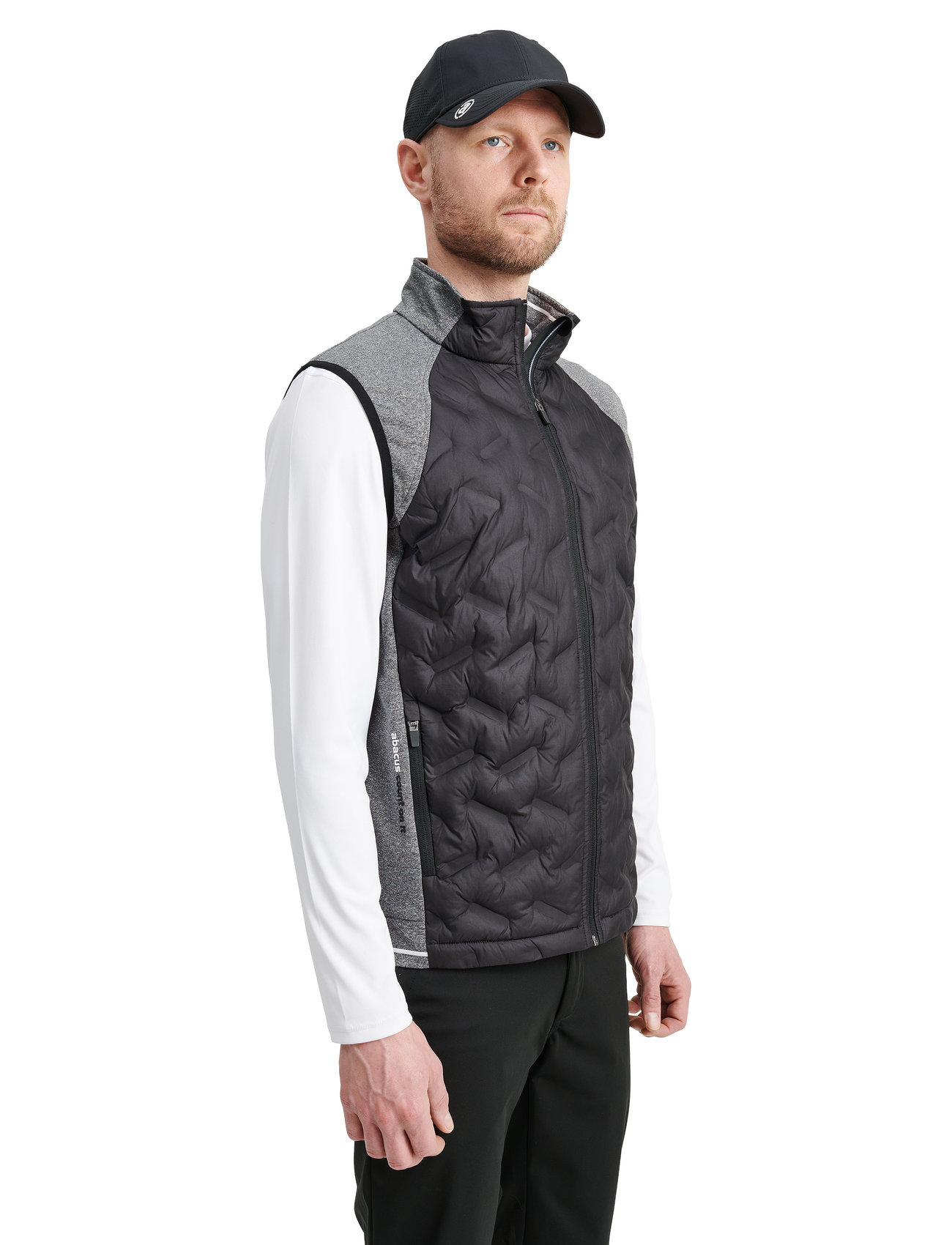 Abacus - Mens Grove hybrid vest - spring jackets - black/antracit - 0