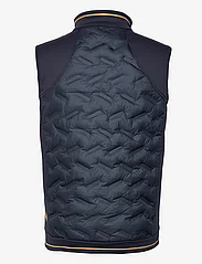 Abacus - Mens Grove hybrid vest - golf jackets - navy/harvest - 1