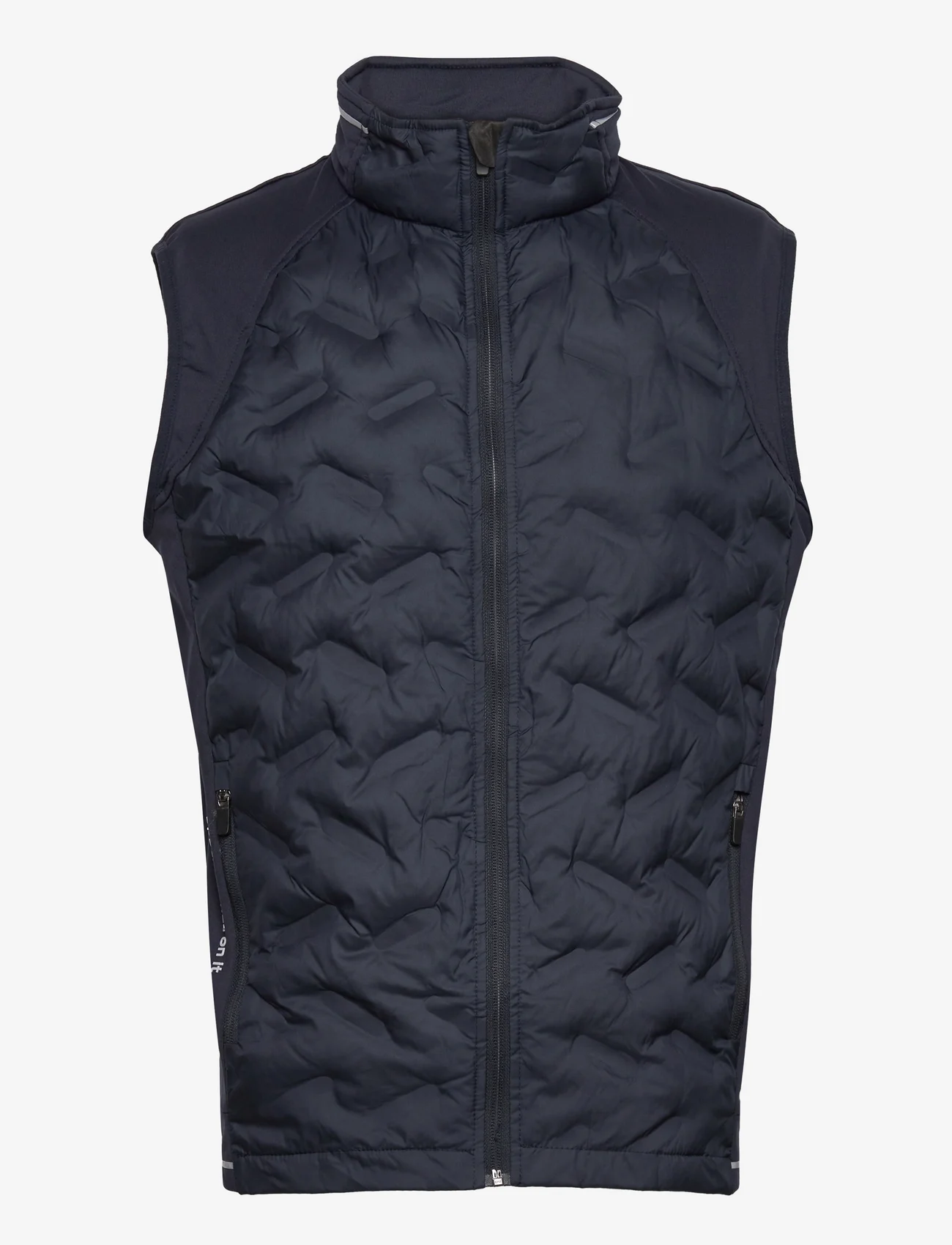 Abacus - Mens Grove hybrid vest - golf jackets - navy/lt.grey - 0