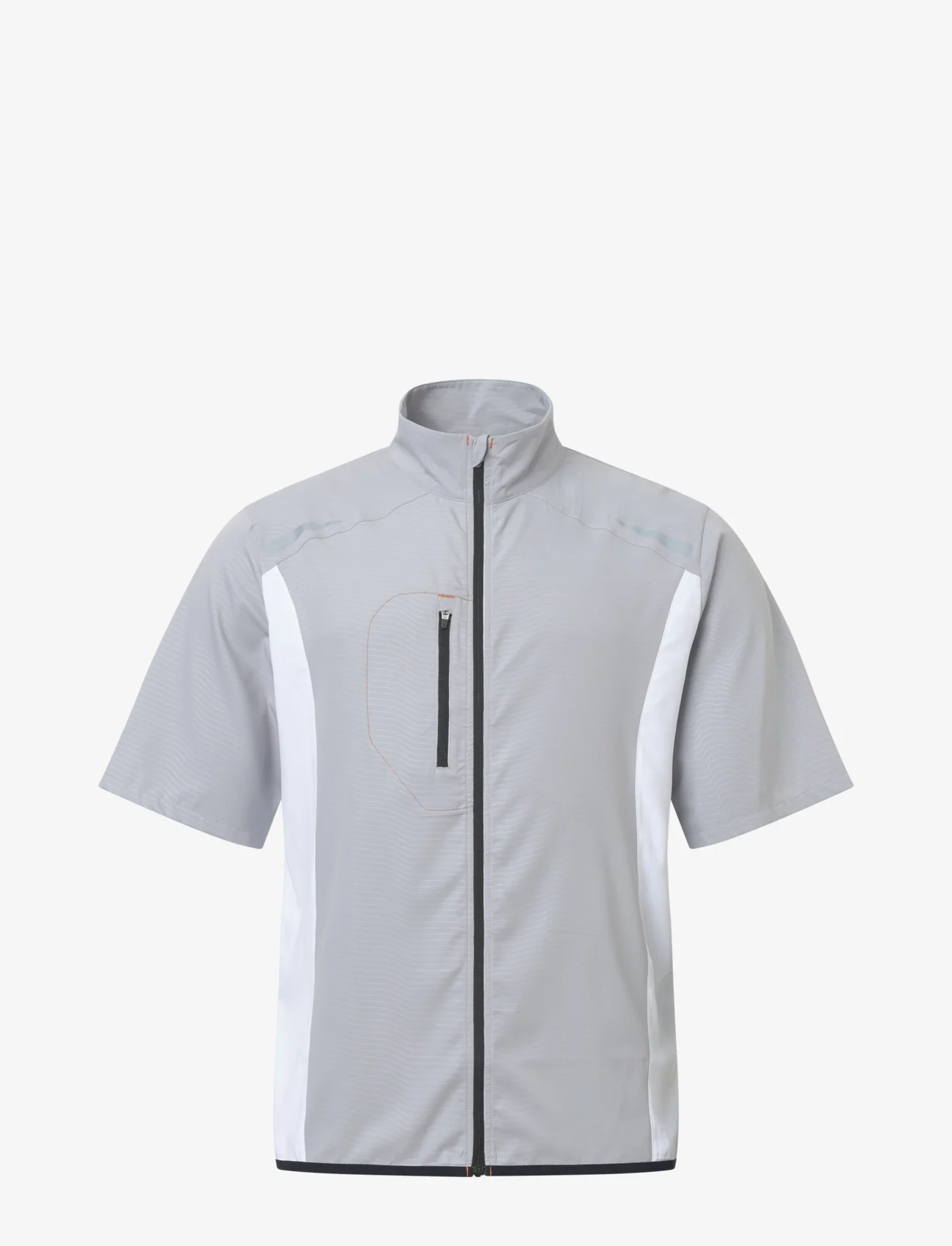 Abacus - Mens Lanark stretch windshirt - golf jassen - grey/white - 1