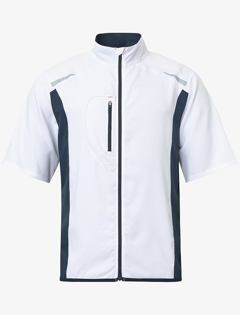 Abacus - Mens Lanark stretch windshirt - golf-jacken - white/navy - 1