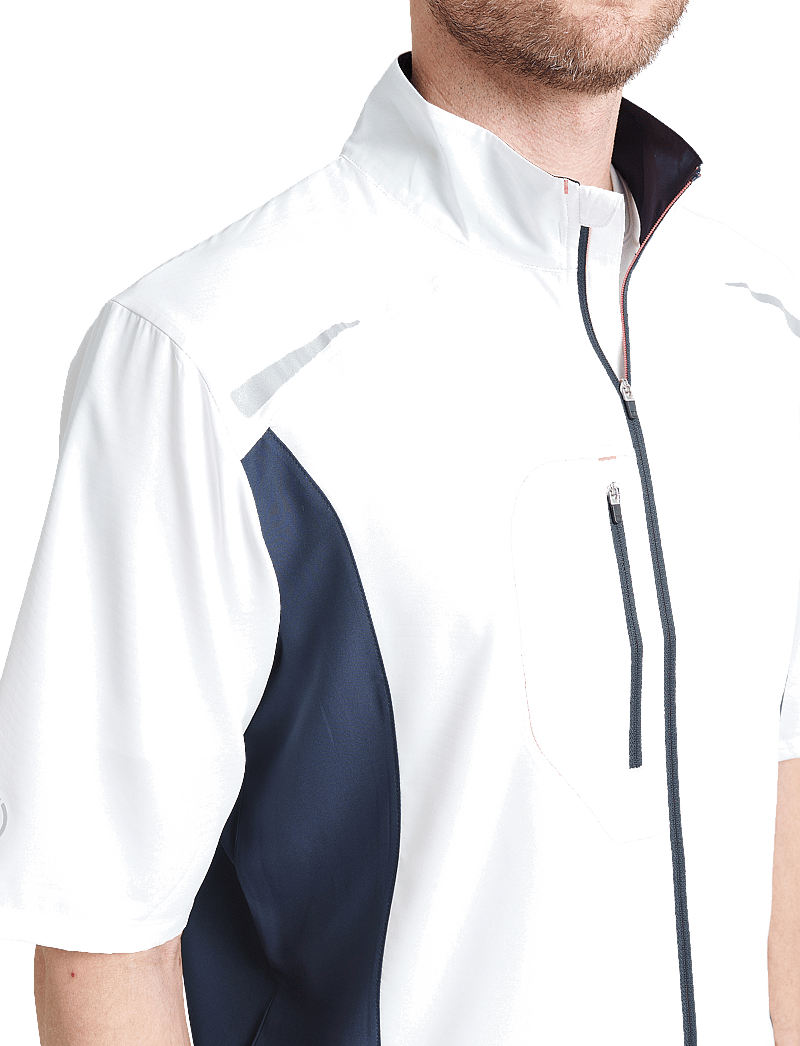 Abacus - Mens Lanark stretch windshirt - golf-jacken - white/navy - 4