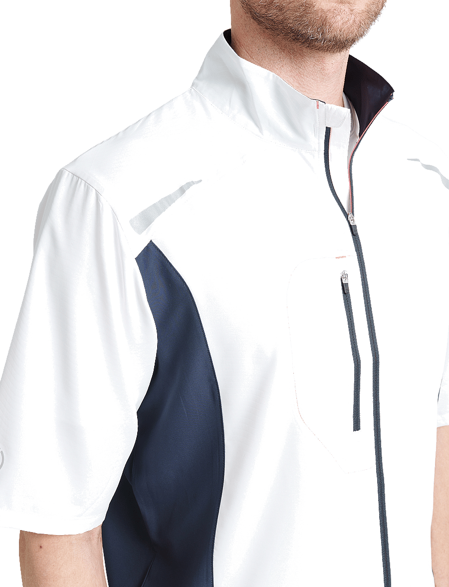 Abacus - Mens Lanark stretch windshirt - golf-jacken - white/navy - 4