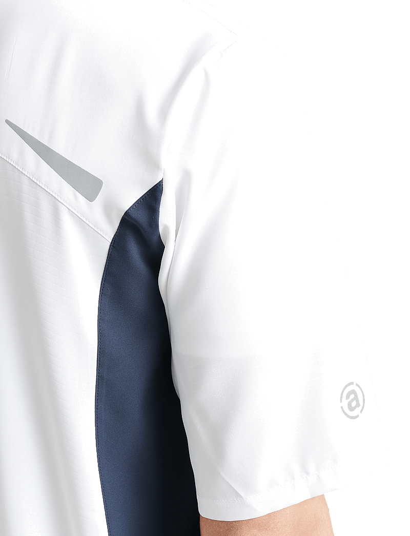 Abacus - Mens Lanark stretch windshirt - golf-jacken - white/navy - 5