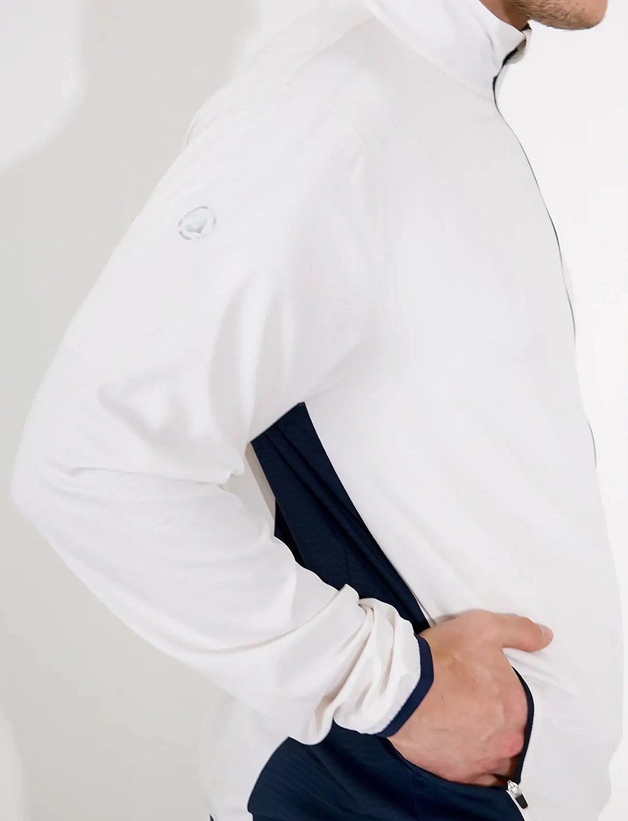 Abacus - Mens Lanark classics stretch windjacket - golf-jacken - clam - 3