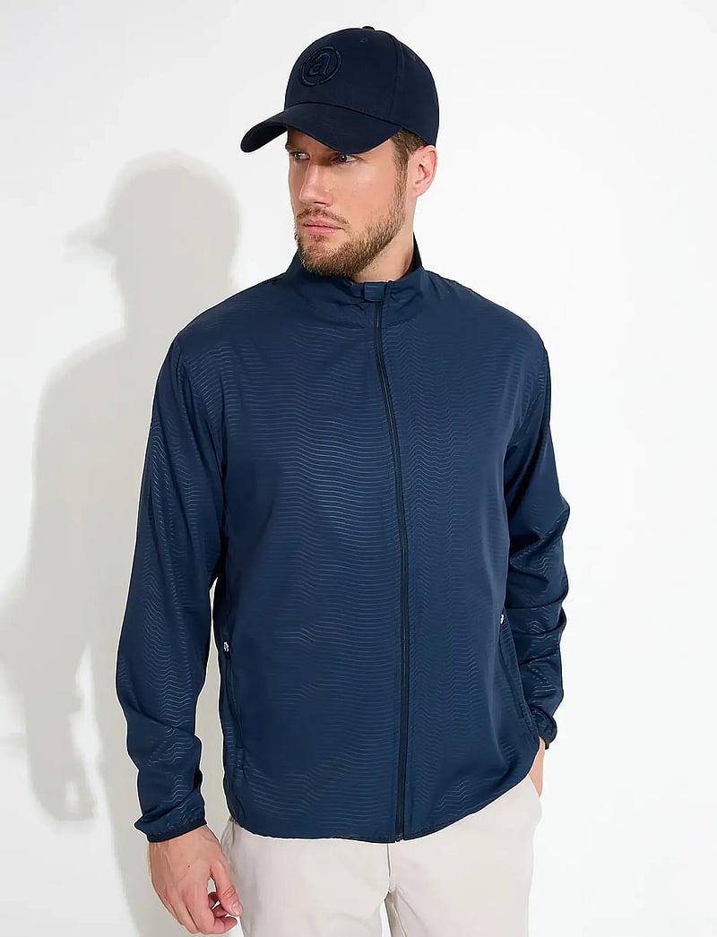 Abacus - Mens Lanark classics stretch windjacket - golf-jacken - navy - 0