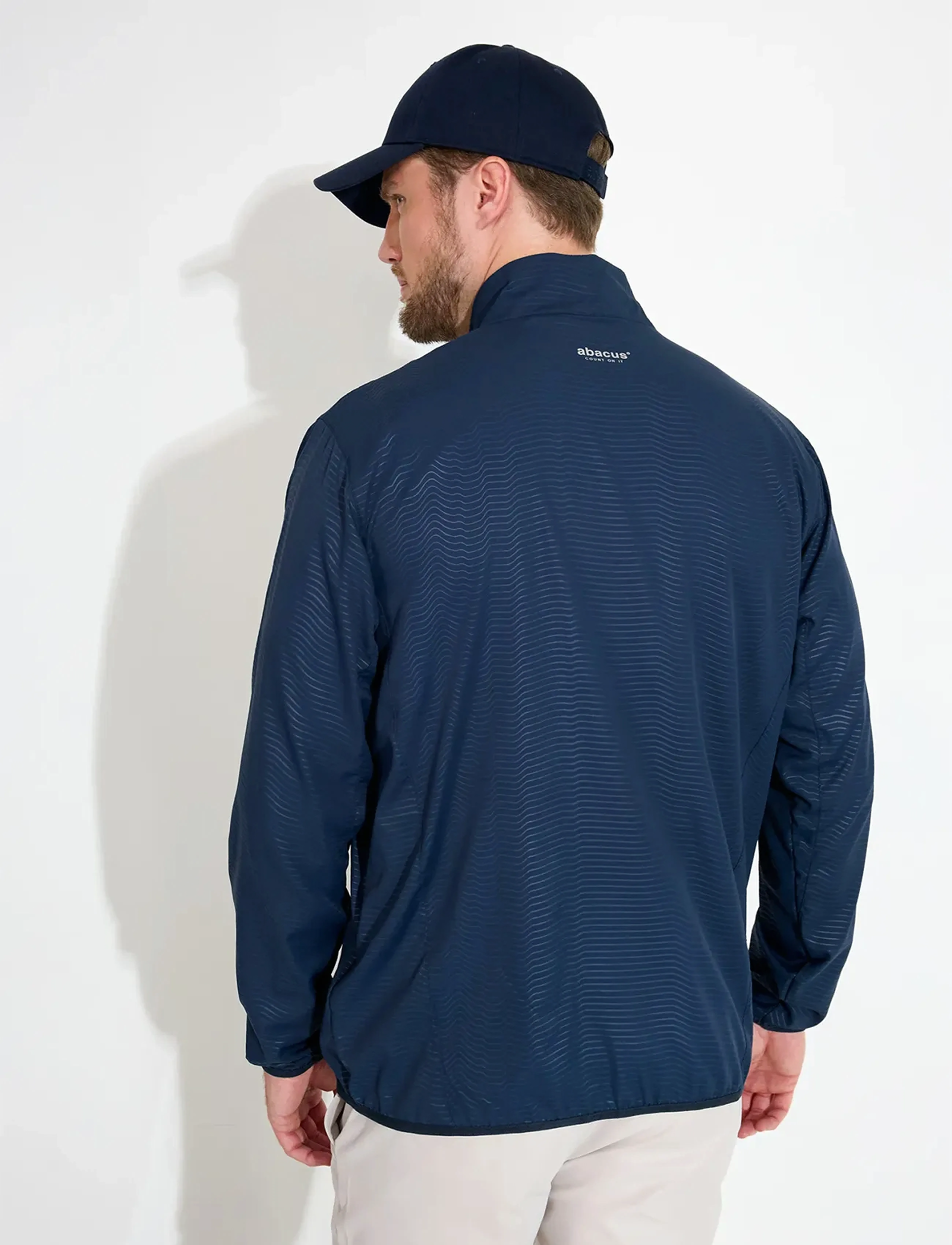 Abacus - Mens Lanark classics stretch windjacket - golfo striukės - navy - 3