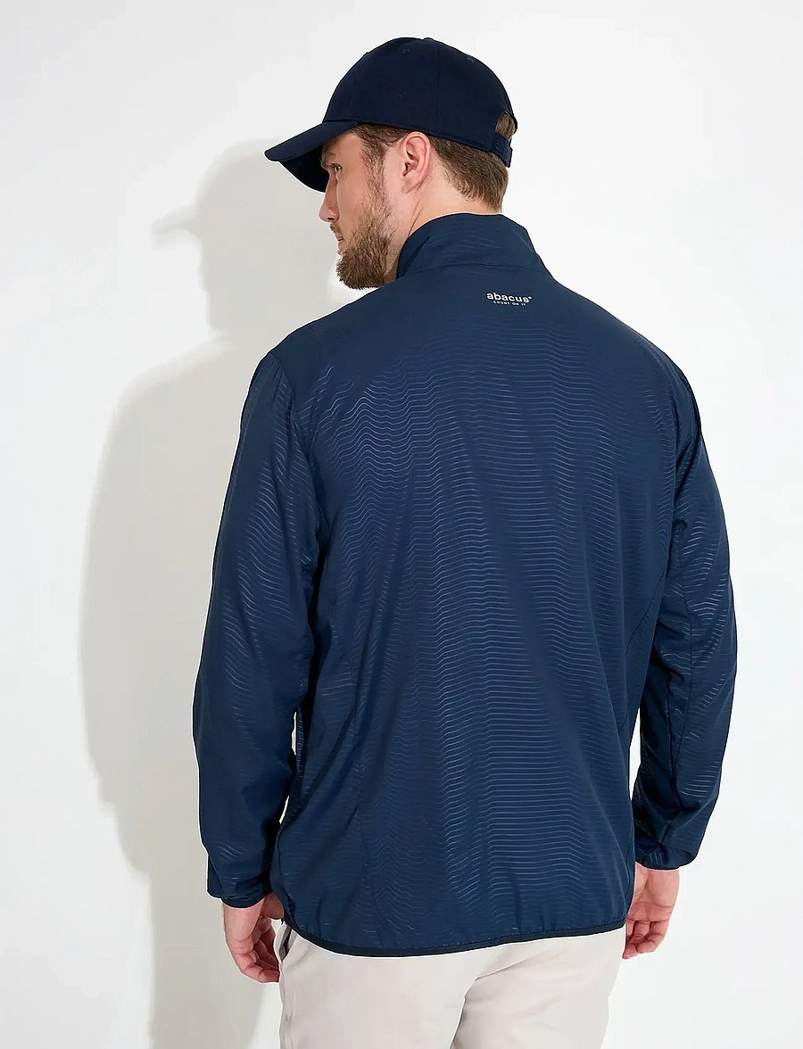 Abacus - Mens Lanark classics stretch windjacket - golfo striukės - navy - 3