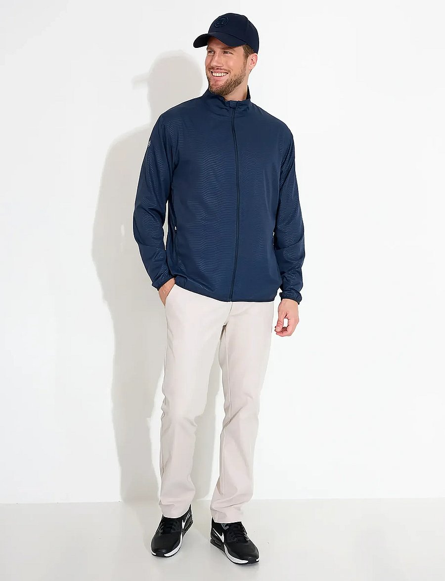 Abacus - Mens Lanark classics stretch windjacket - golfo striukės - navy - 4