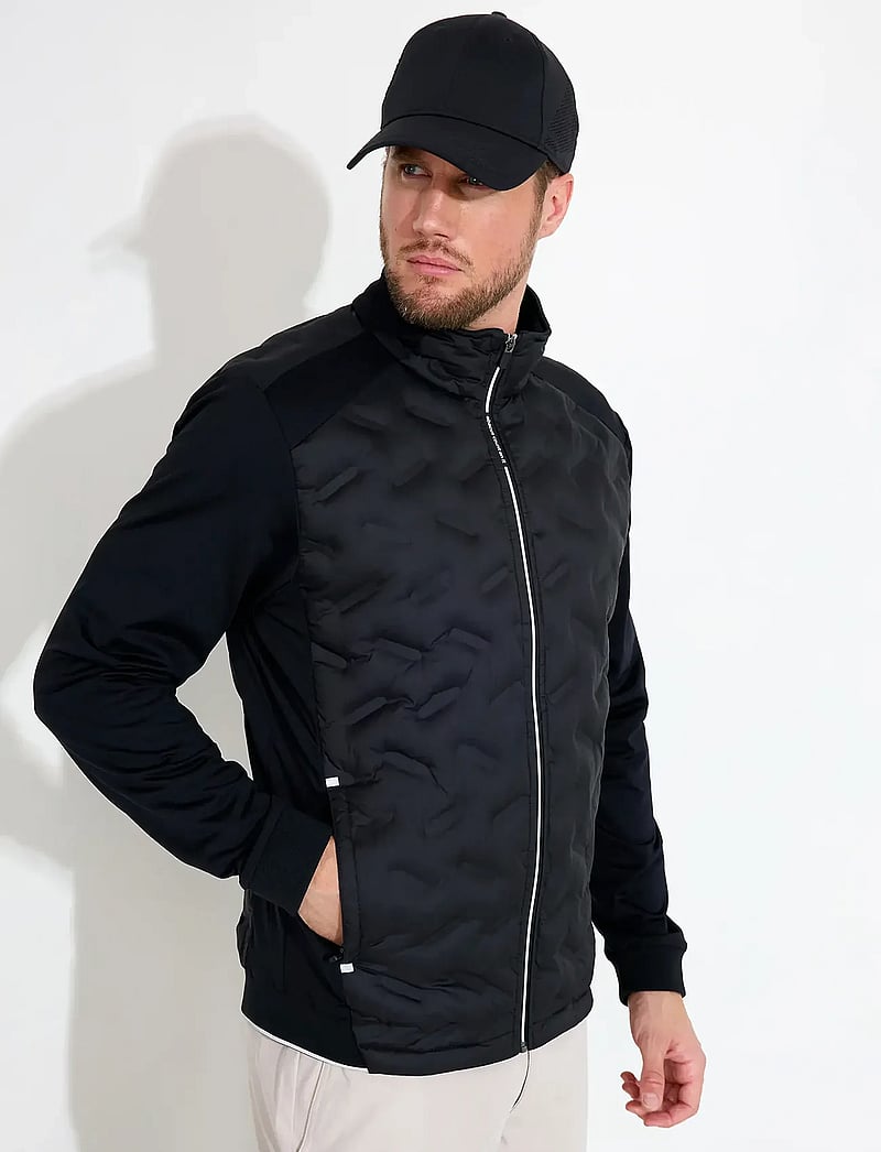 Abacus - Mens Portrush hybrid jacket - golf-jacken - black - 0