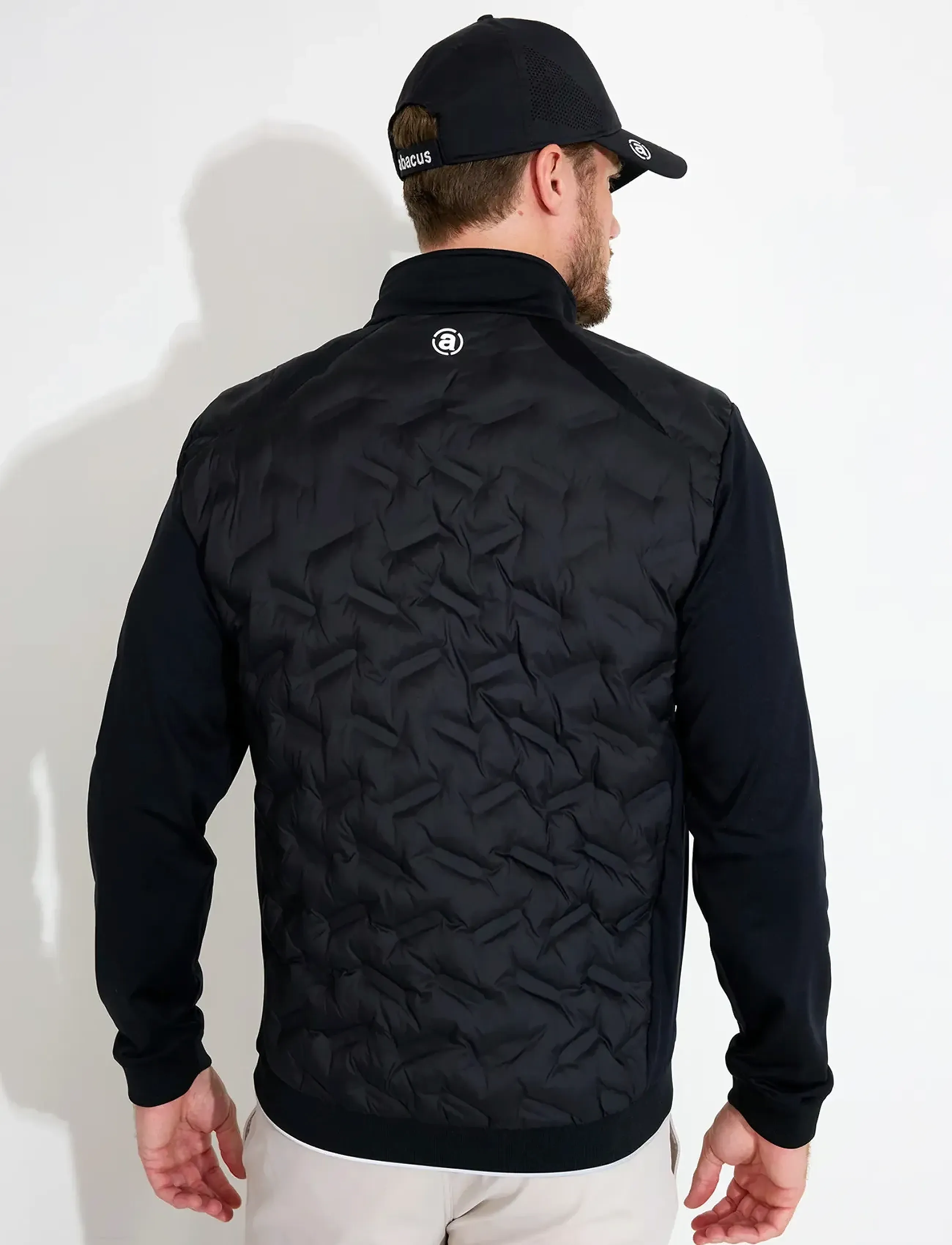Abacus - Mens Portrush hybrid jacket - golfijakid - black - 3