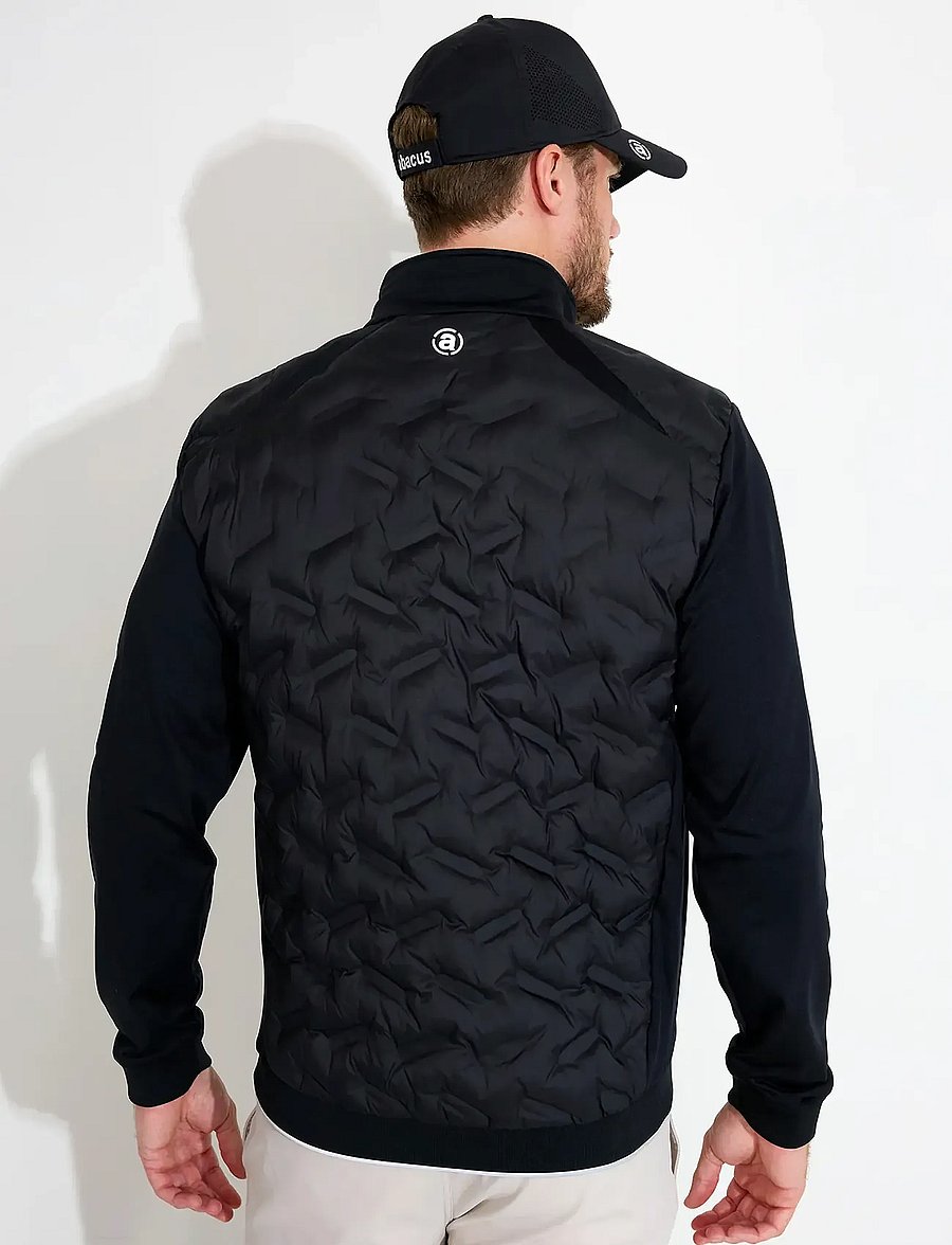 Abacus - Mens Portrush hybrid jacket - golf-jacken - black - 3