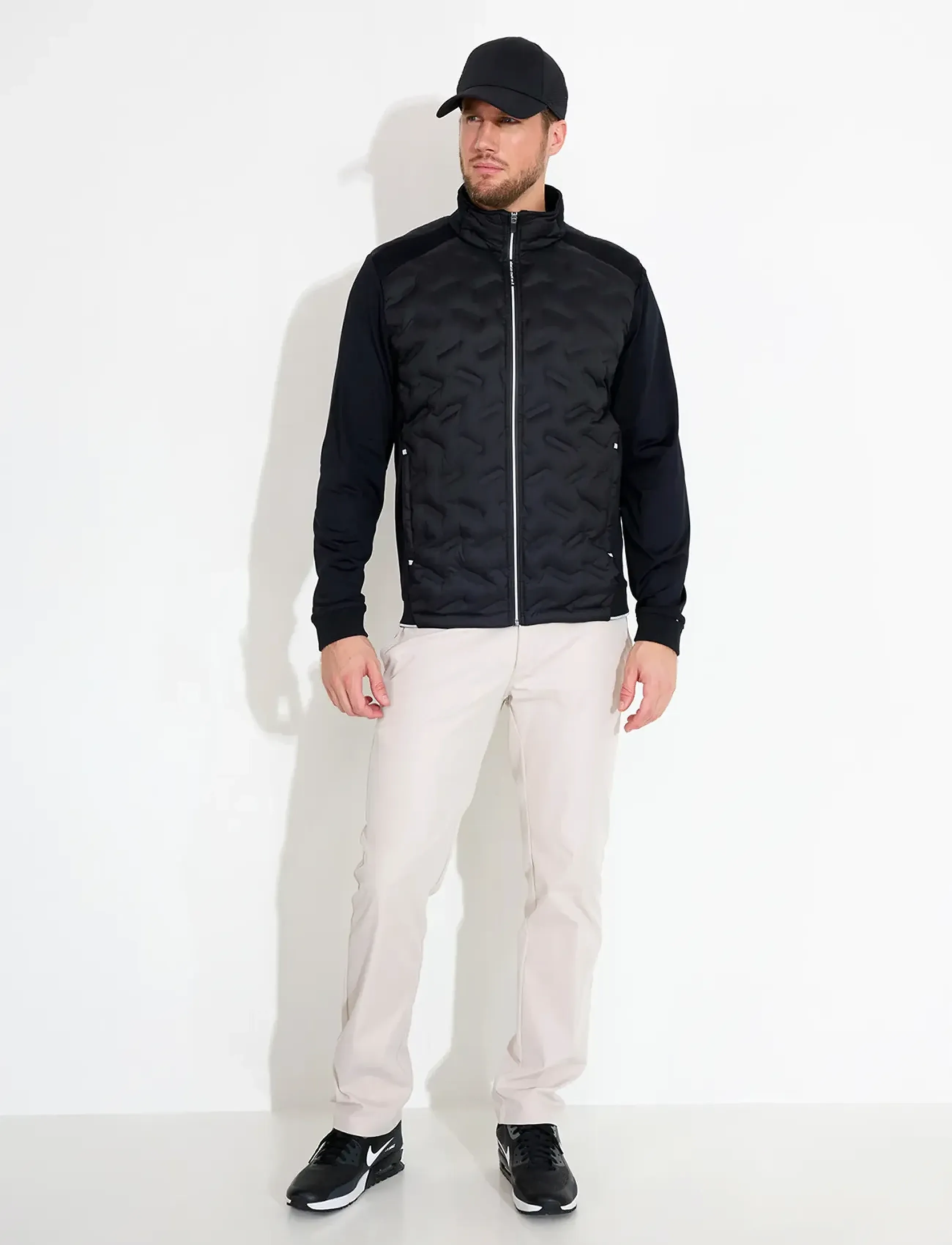 Abacus - Mens Portrush hybrid jacket - golfijakid - black - 4