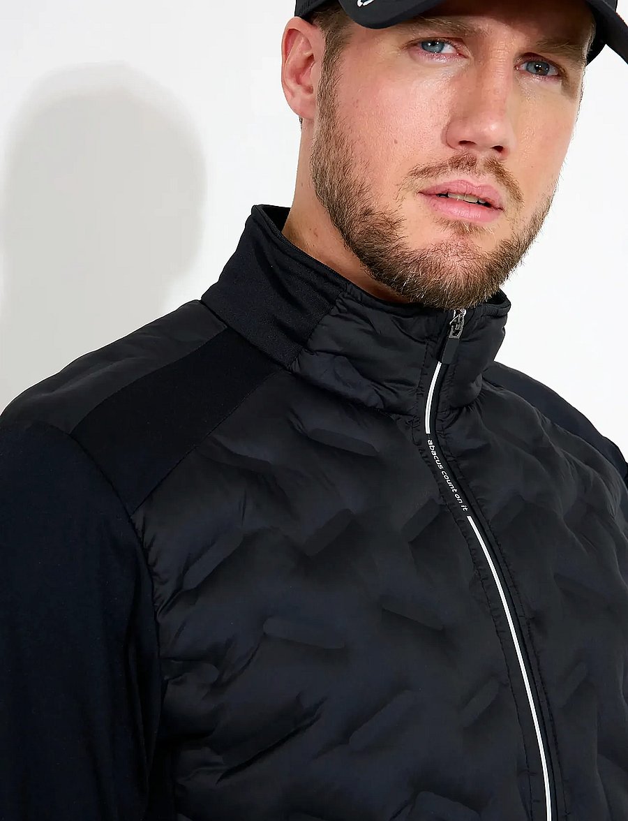 Abacus - Mens Portrush hybrid jacket - golf-jacken - black - 5