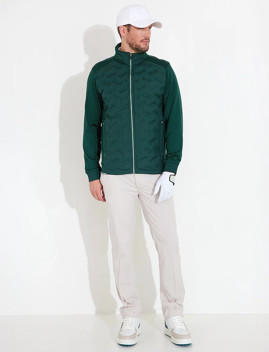 Abacus - Mens Portrush hybrid jacket - golf-jacken - course green - 3