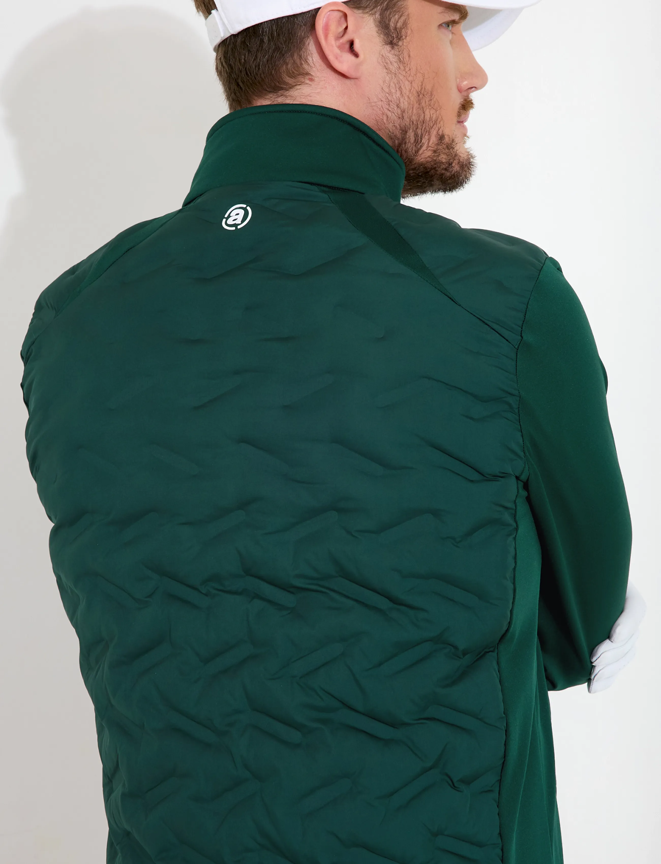 Abacus - Mens Portrush hybrid jacket - golfjakker - course green - 4