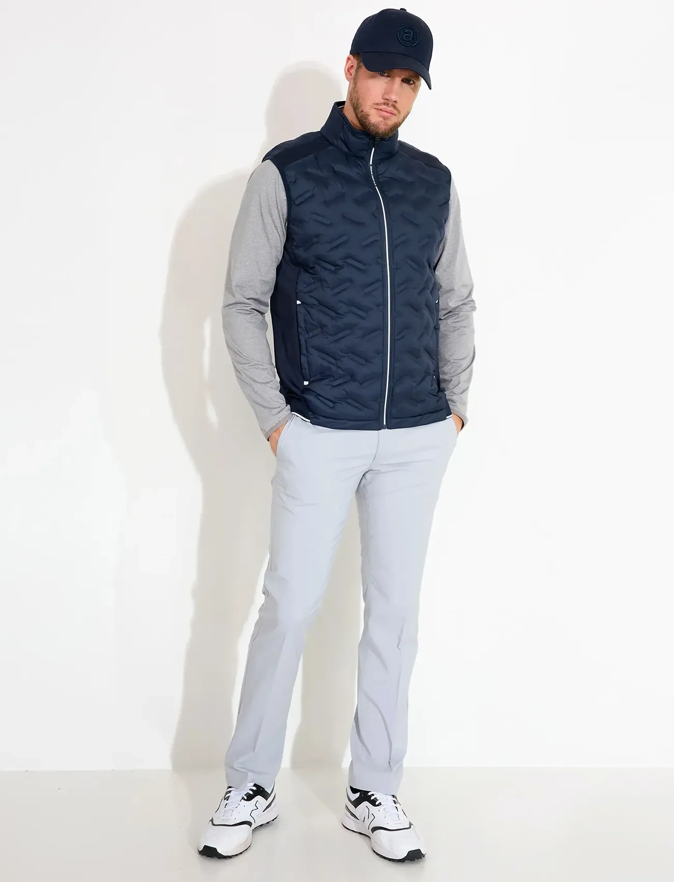 Abacus - Mens Portrush hybrid vest - gilets sans manches - navy - 4