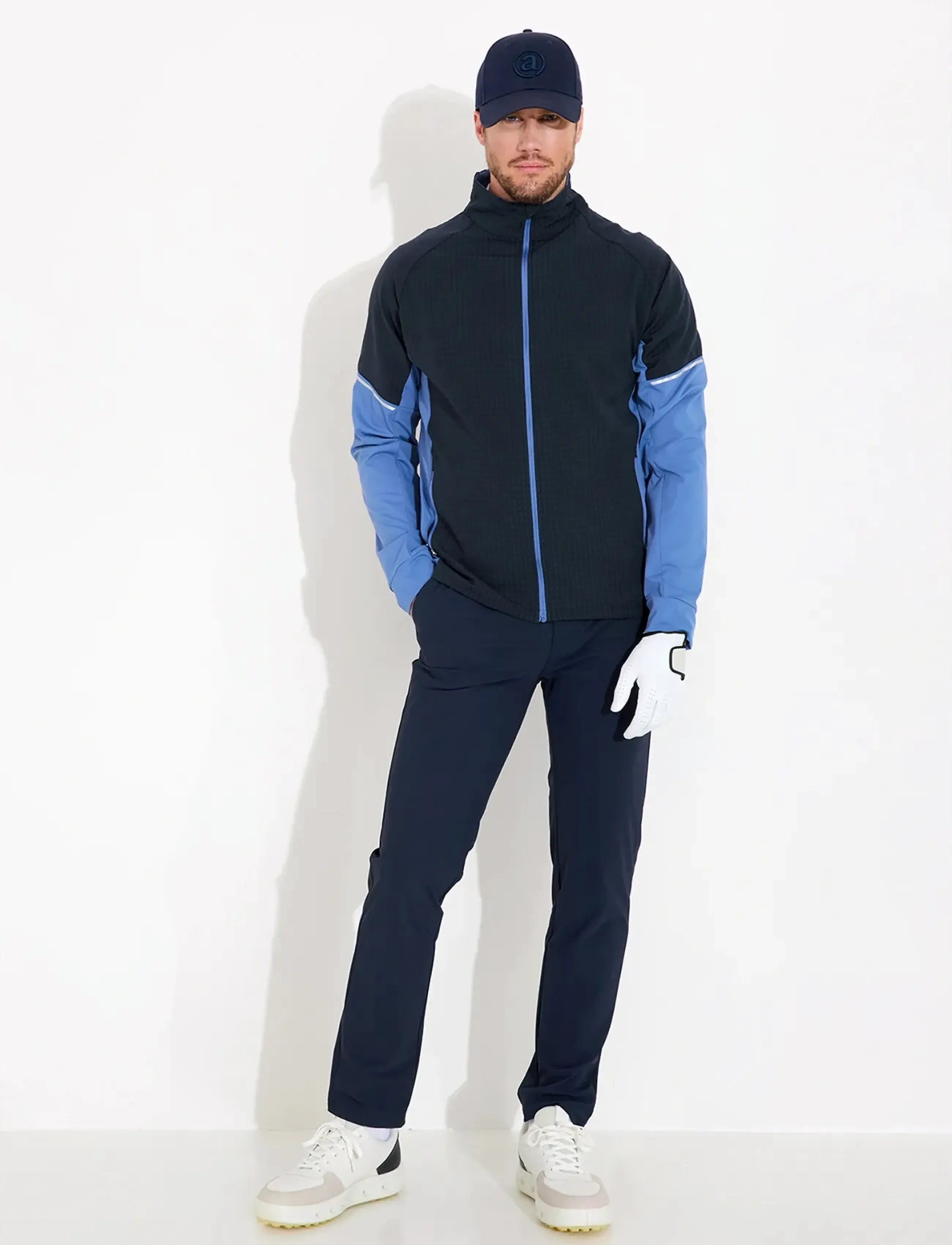 Abacus - Mens Wedge hybrid jacket - golfjakkar - horizon blue - 3