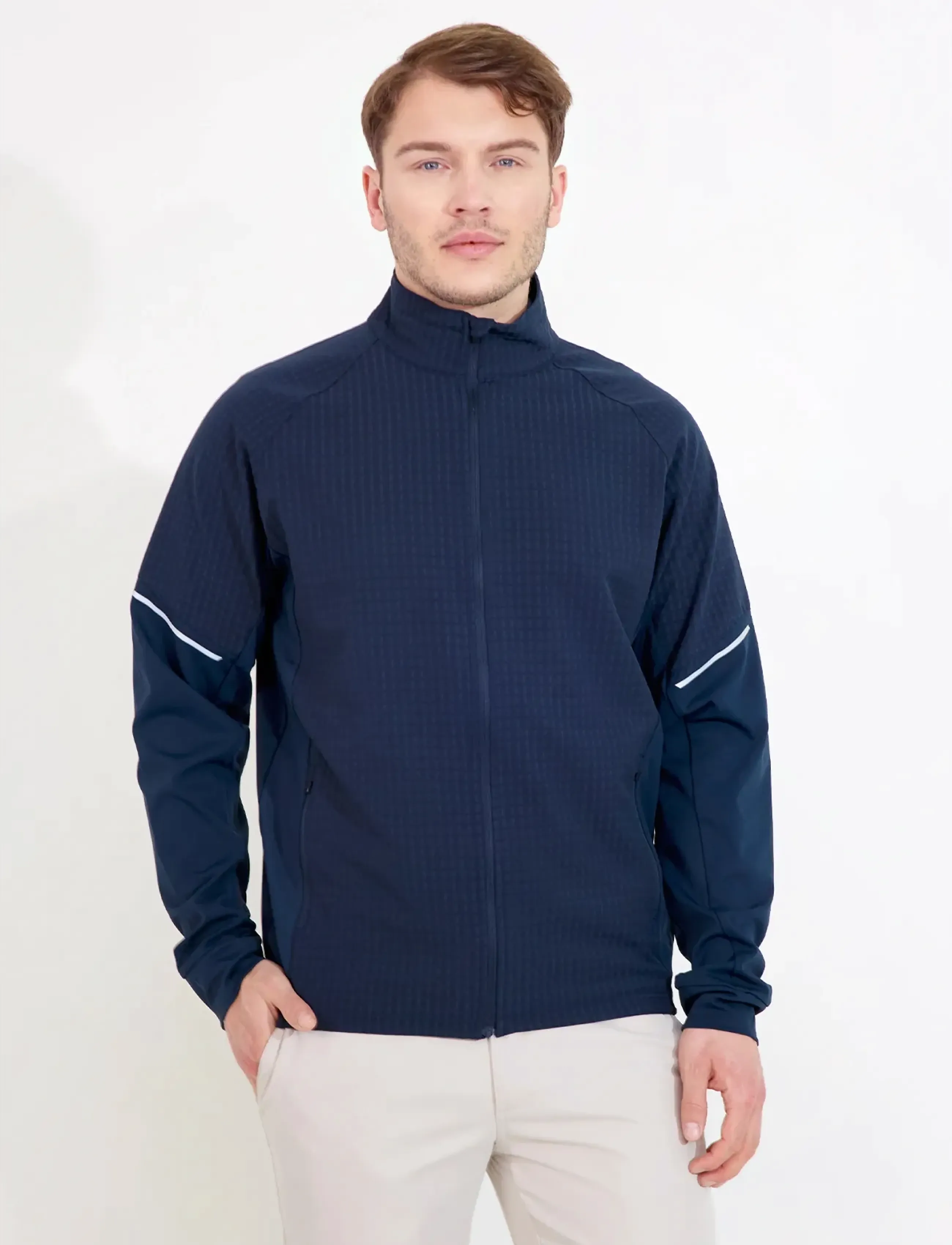 Abacus Mens Wedge Hybrid Jacket, M, Sport Jackets, Marineblau - Golf Männerswear