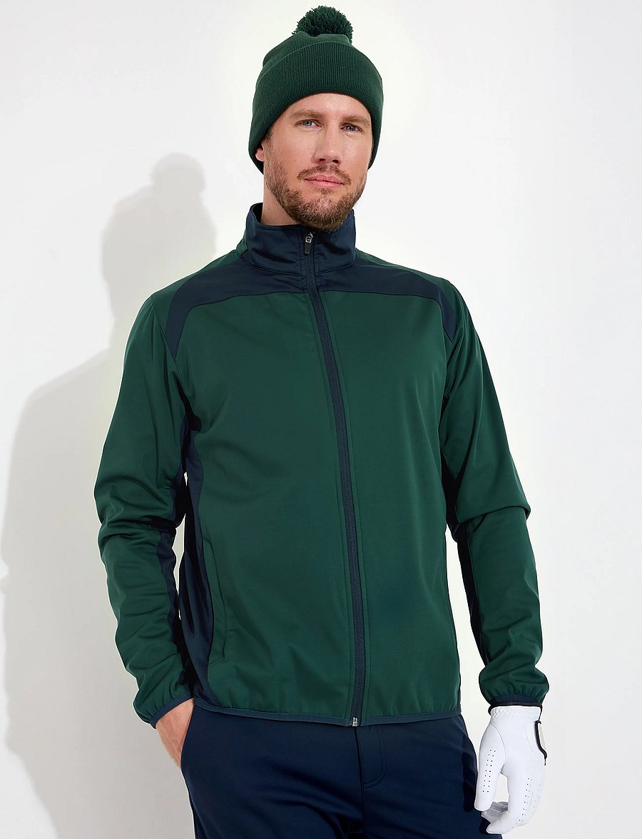 Abacus - Mens Muirfield softshell jacket - golfijakid - course green - 0
