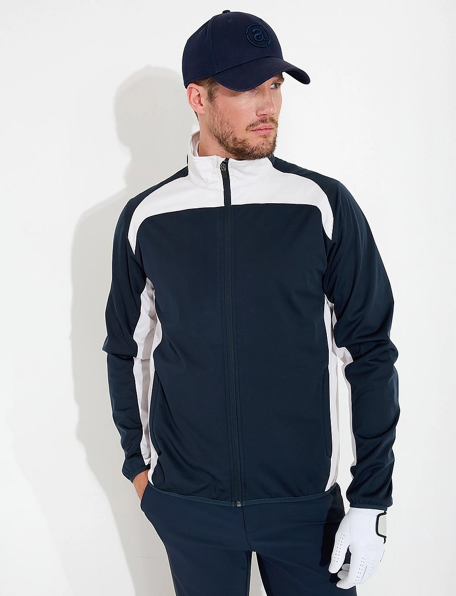 Abacus - Mens Muirfield softshell jacket - golf-jacken - navy/clam - 0