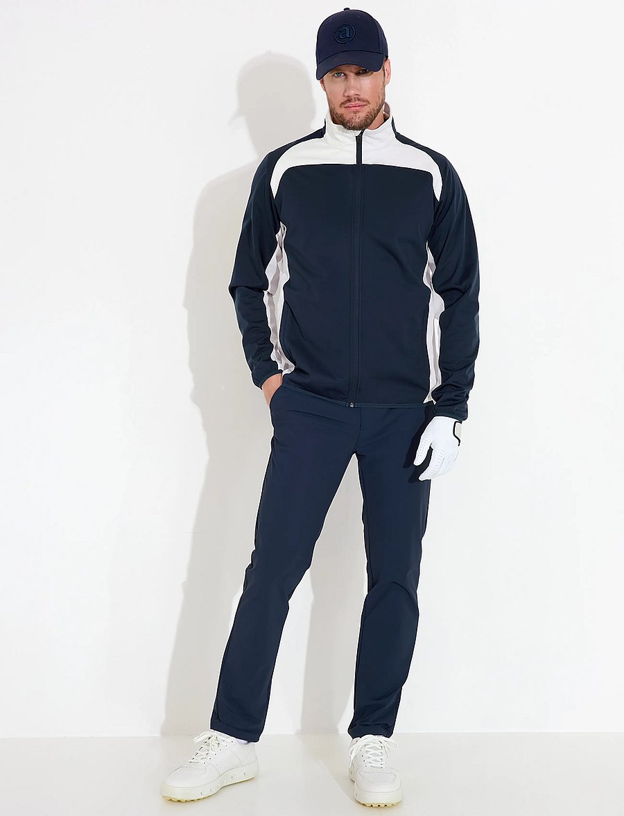 Abacus - Mens Muirfield softshell jacket - golf-jacken - navy/clam - 3