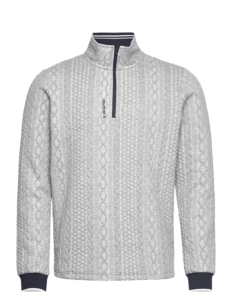 Abacus - Mens Woburn midlayer - fleece & mellanlager - lt.greymelange - 1