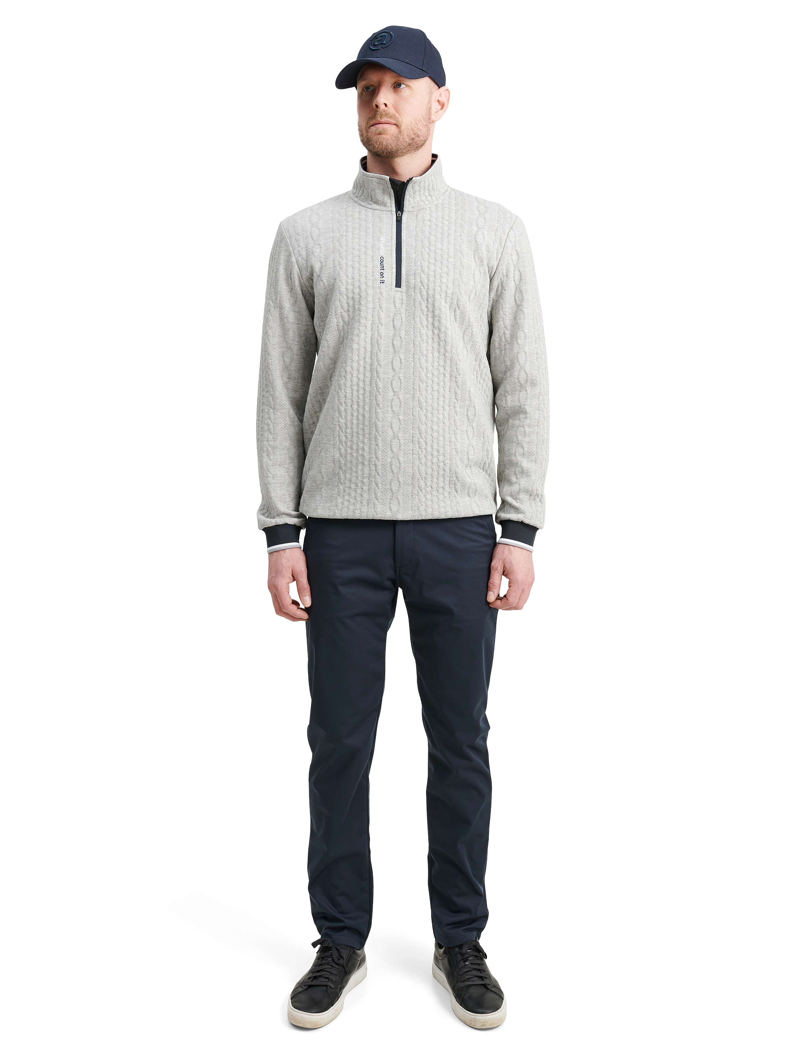 Abacus Mens Woburn Midlayer, XXL, Sweatshirts & Hoodies, Grau - Fleeces Midlayers, Männerswear