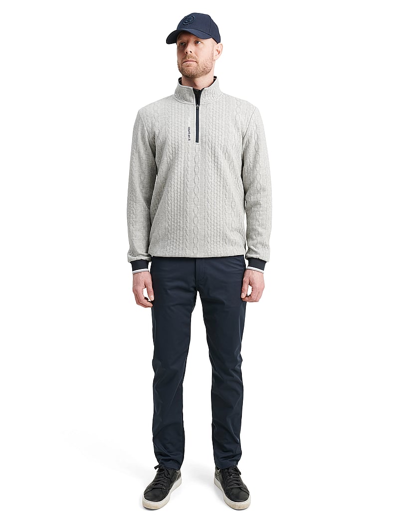 Abacus - Mens Woburn midlayer - fleece & mellanlager - lt.greymelange - 0