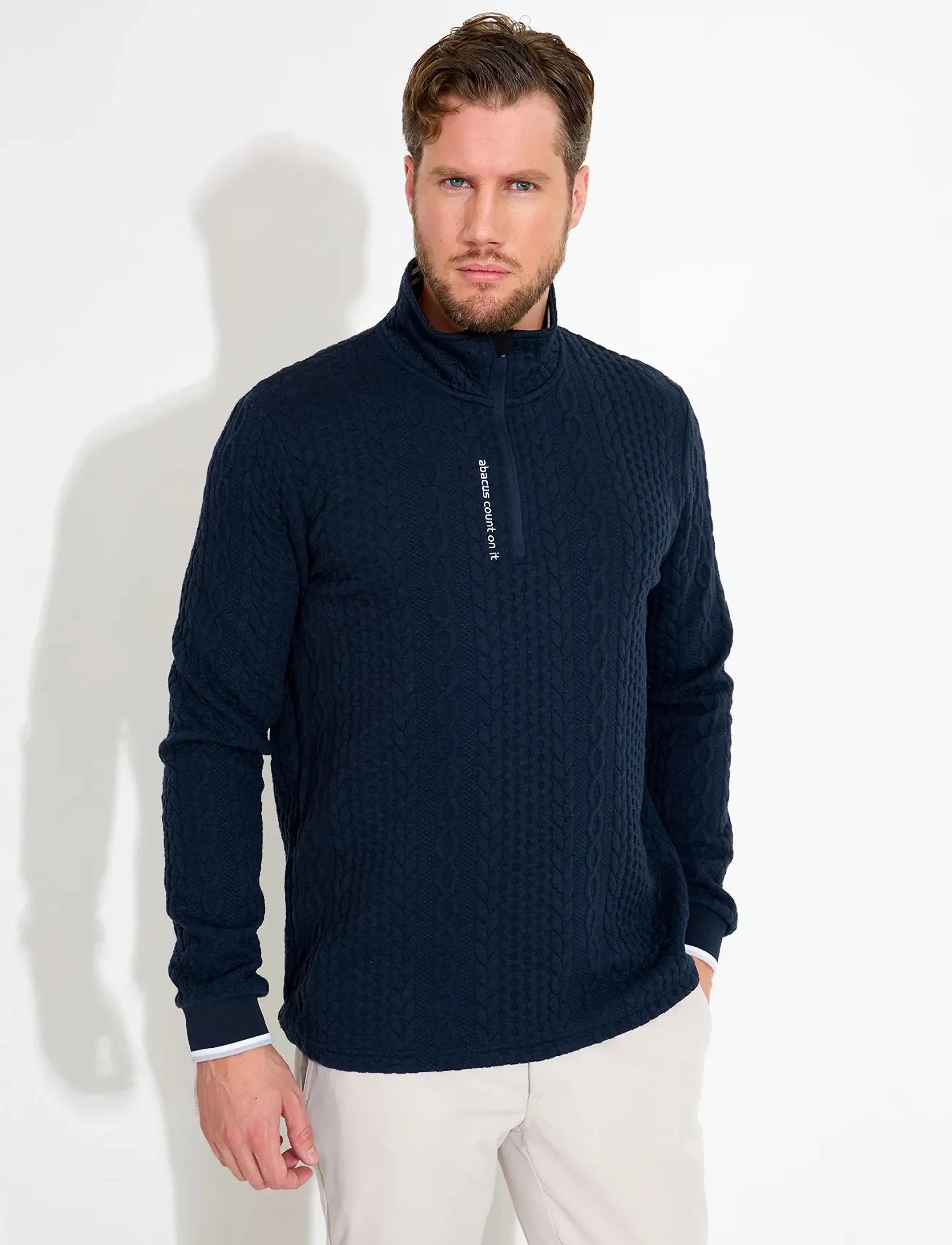 Abacus Mens Woburn Midlayer, XL, Sweatshirts & Hoodies, Marineblau - Fleeces Midlayers, Männerswear