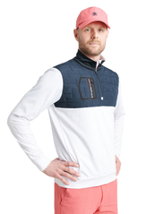 Abacus - Mens Hoylake thermo midlayer - teddy sweaters - white/navy - 2