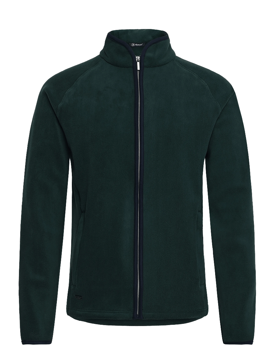 Abacus - Mens Foxhills midlayer fullzip - kampsunid ja vahekihid - course green - 1