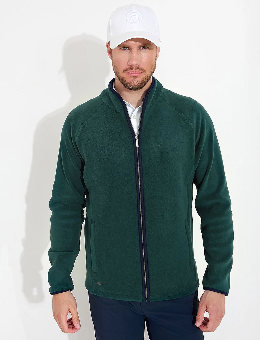 Abacus - Mens Foxhills midlayer fullzip - fleece & midlayer - course green - 0