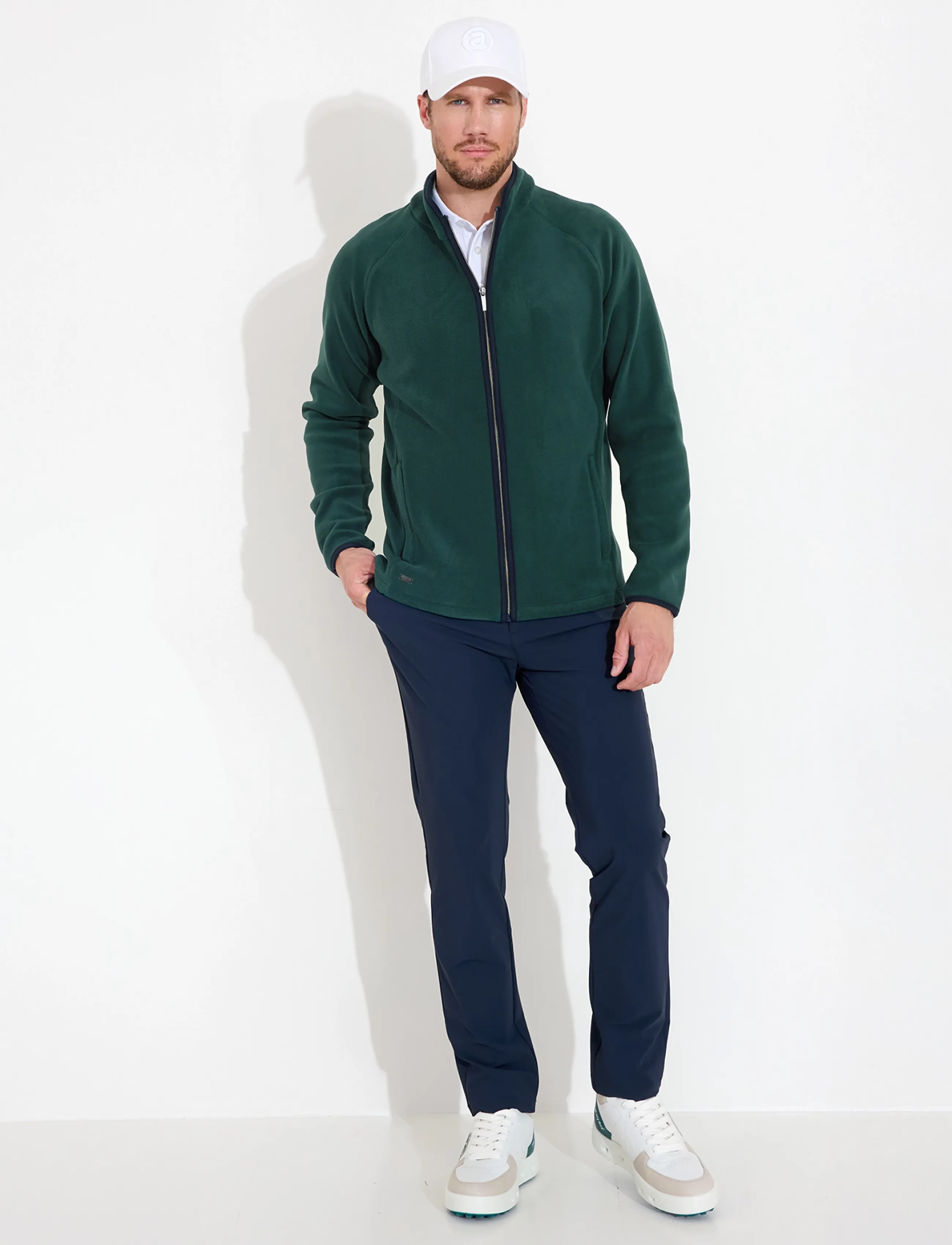 Abacus - Mens Foxhills midlayer fullzip - fleece & midlayer - course green - 3