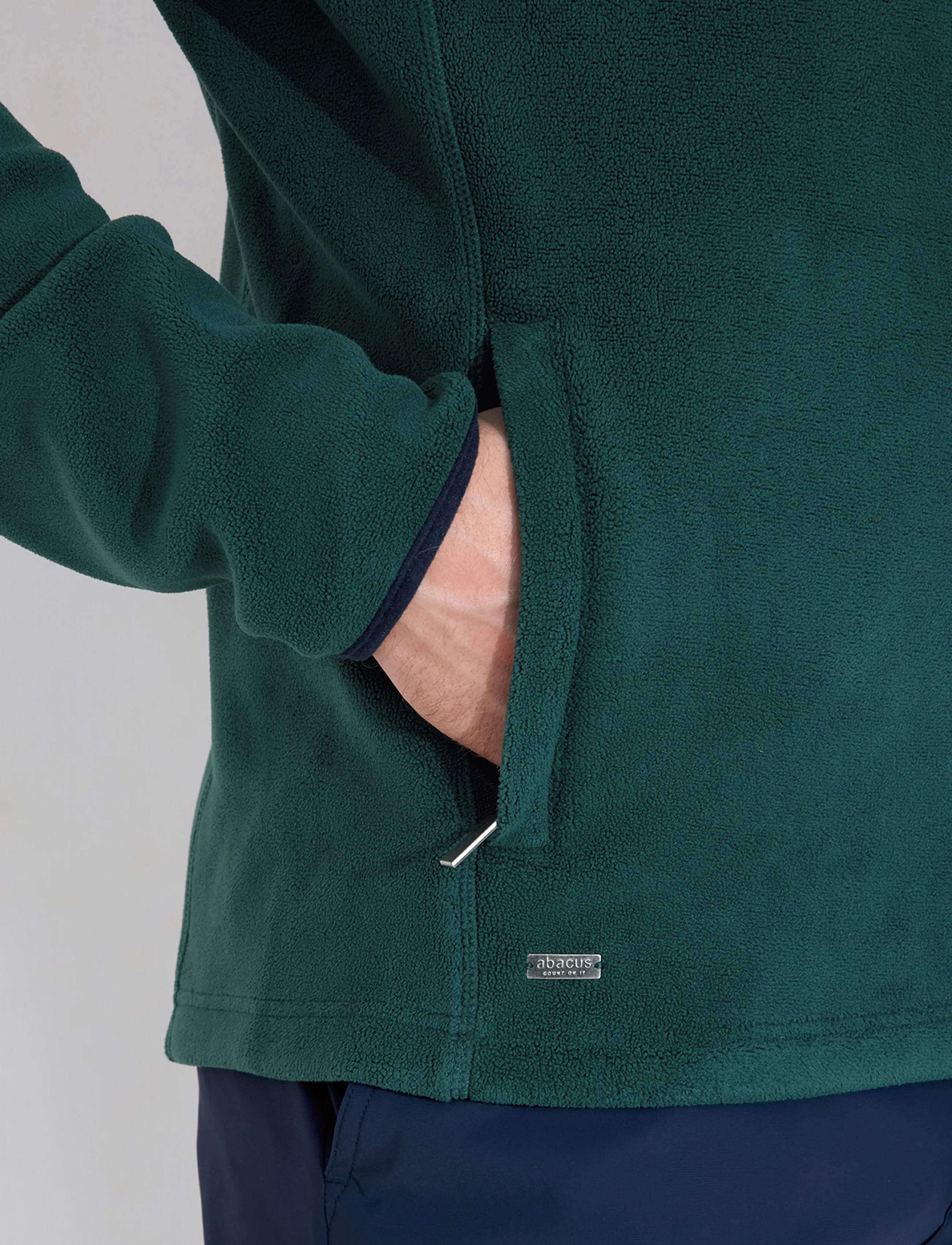Abacus - Mens Foxhills midlayer fullzip - fleece & midlayer - course green - 4