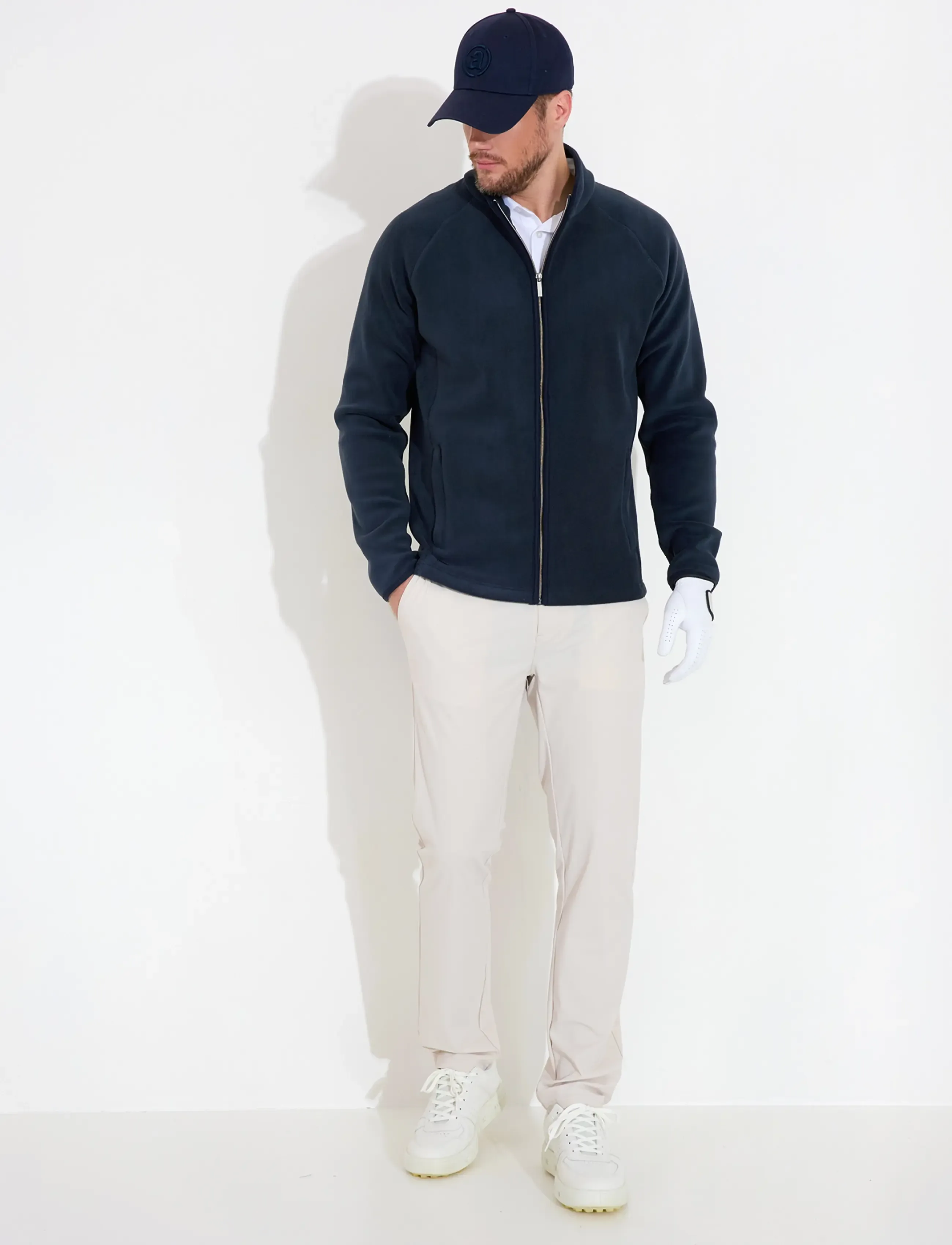 Abacus - Mens Foxhills midlayer fullzip - fleece og mellemlag - navy - 3
