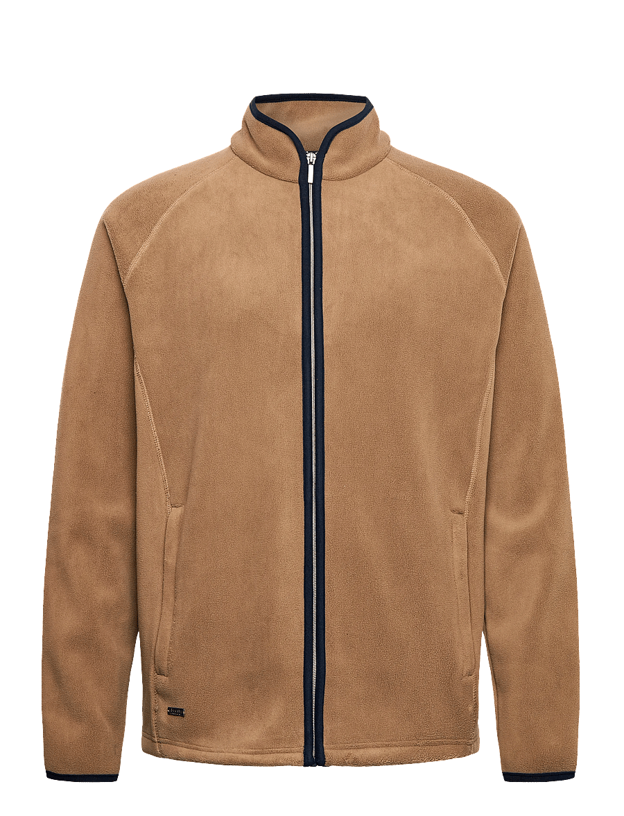 Abacus - Mens Foxhills midlayer fullzip - fleece & midlayer - taupe - 1