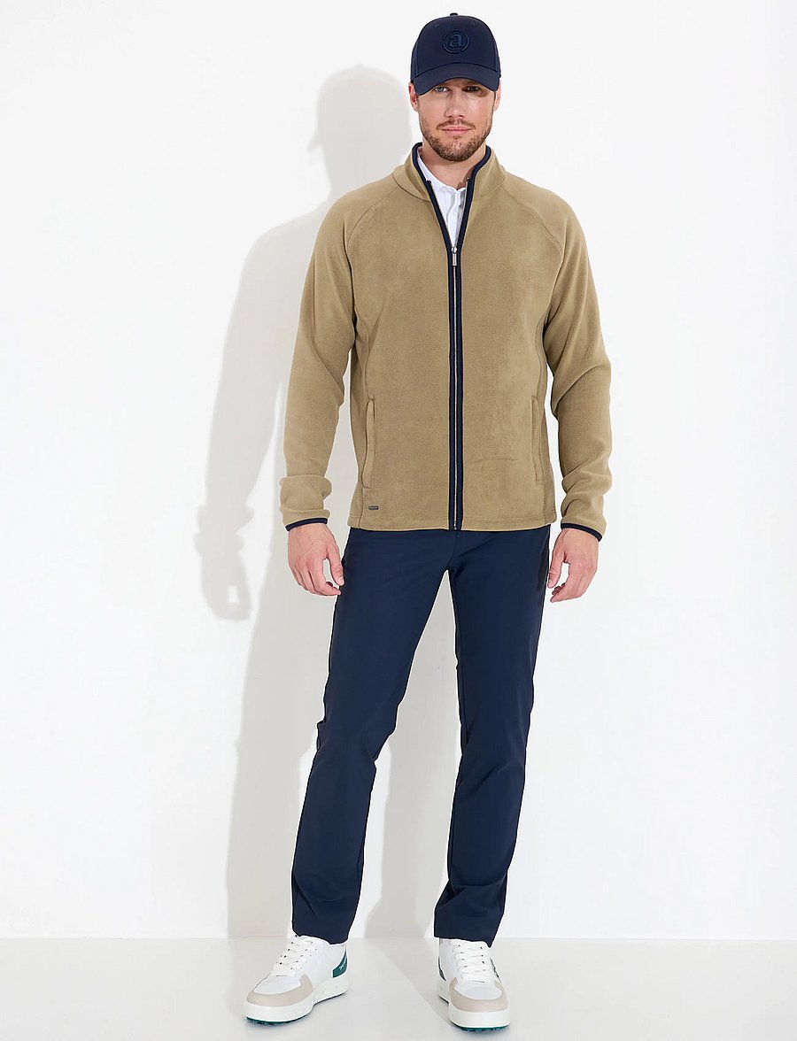 Abacus - Mens Foxhills midlayer fullzip - fleece & midlayer - taupe - 3