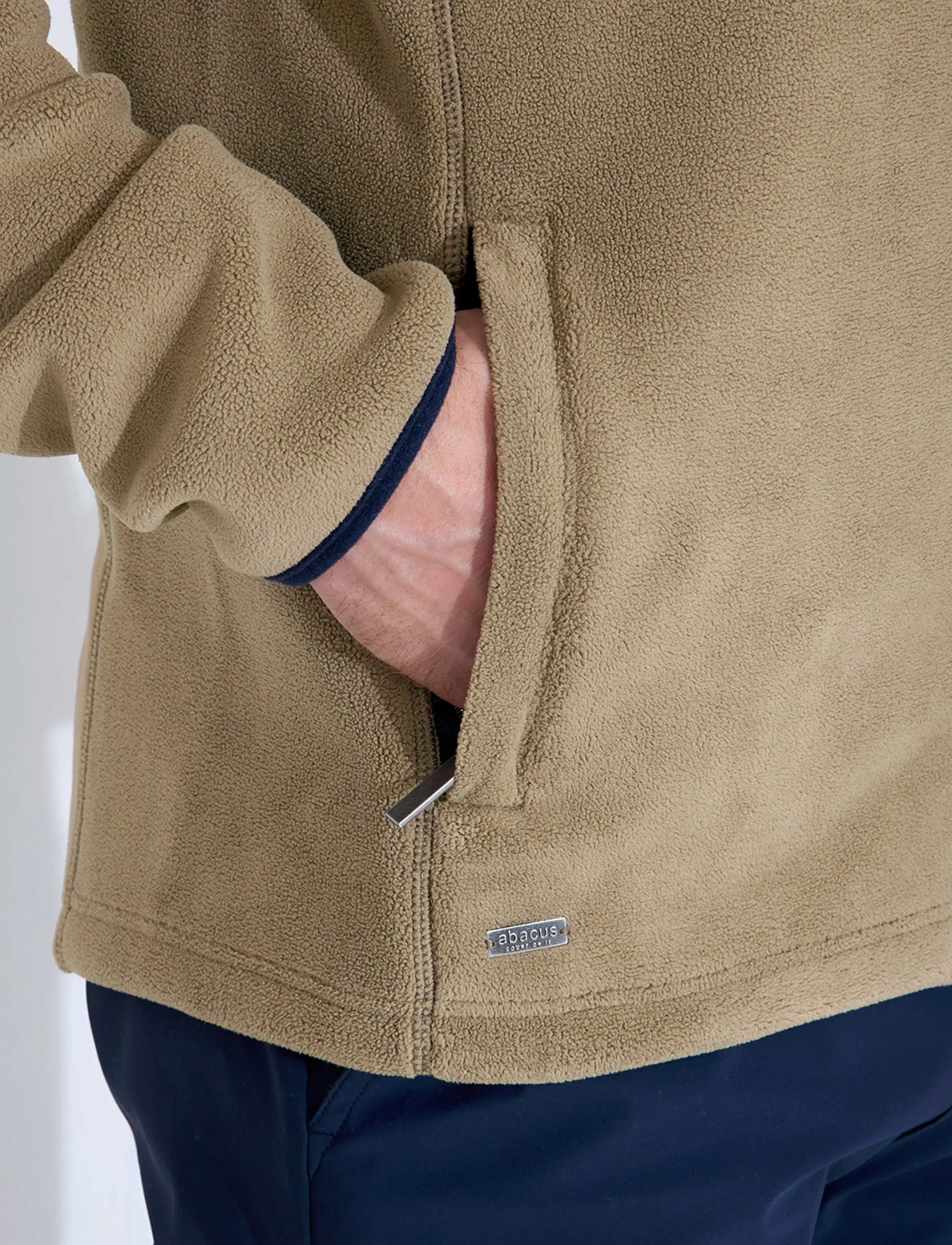 Abacus - Mens Foxhills midlayer fullzip - fleece & midlayer - taupe - 4